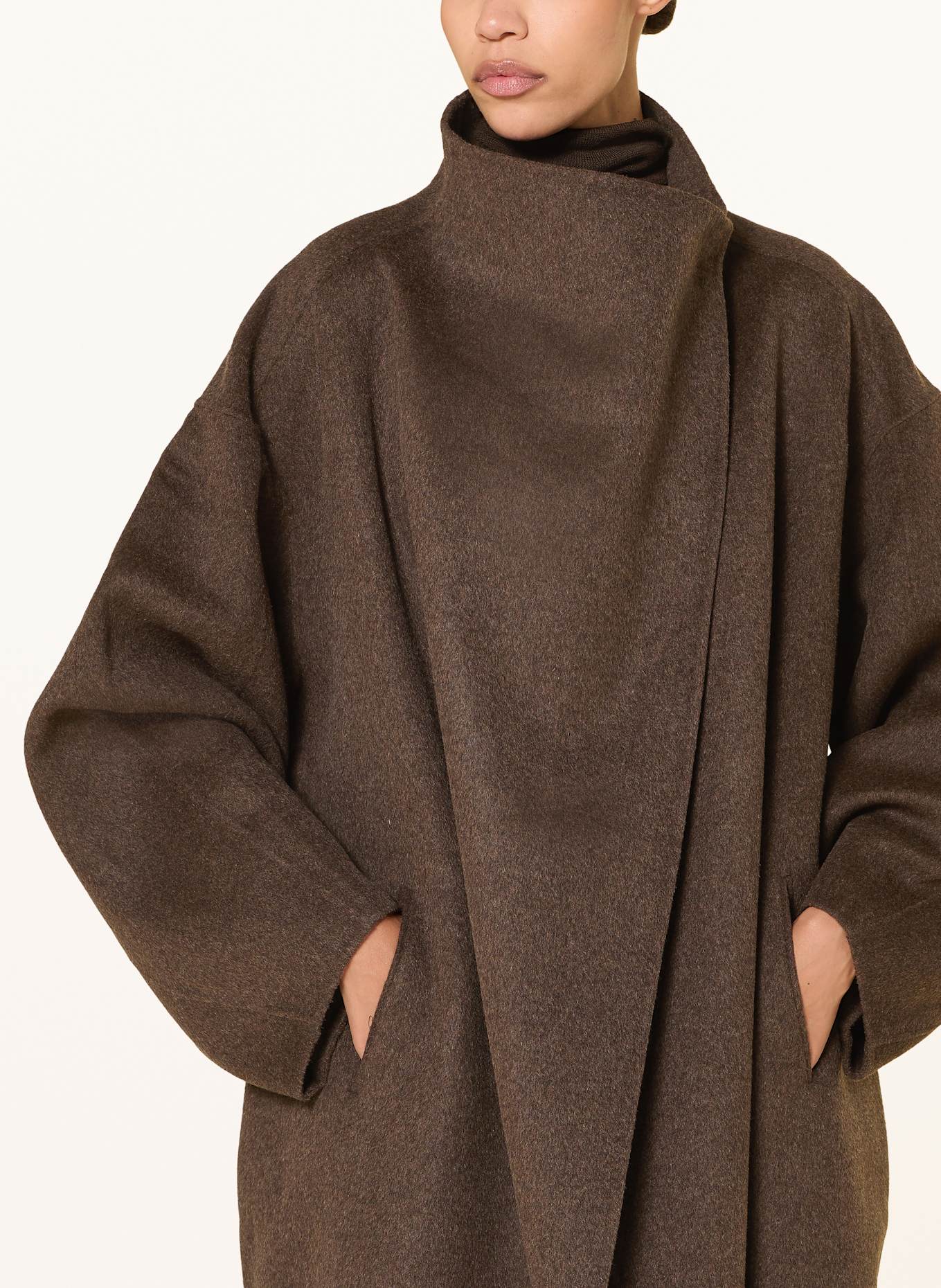 The Frankie Shop Oversized-Wollmantel LEROY: DUNKELBRAUN