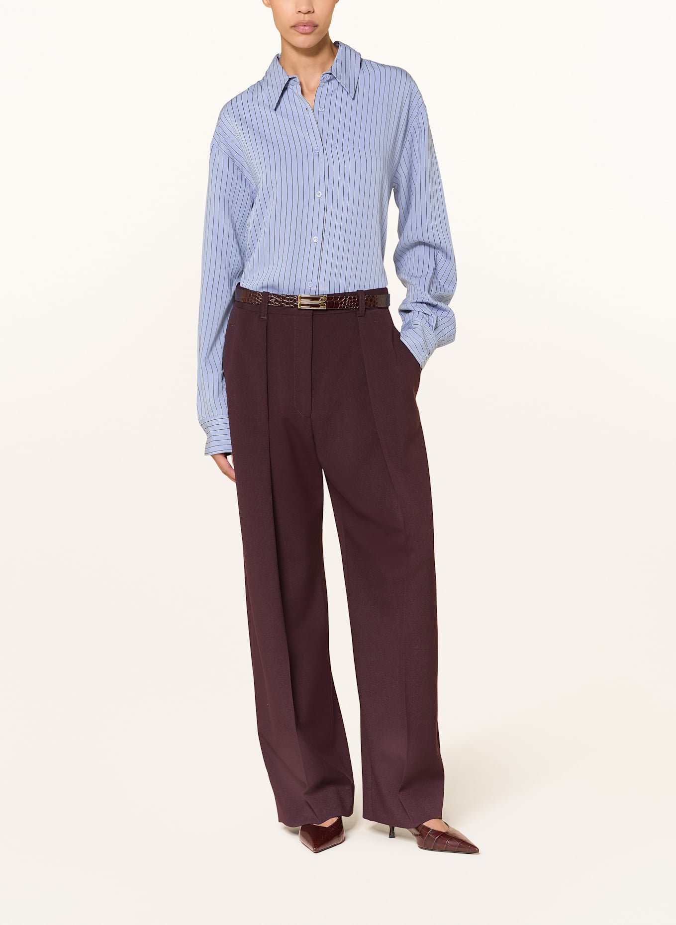 The Frankie Shop Hemdbluse PERI: HELLBLAU