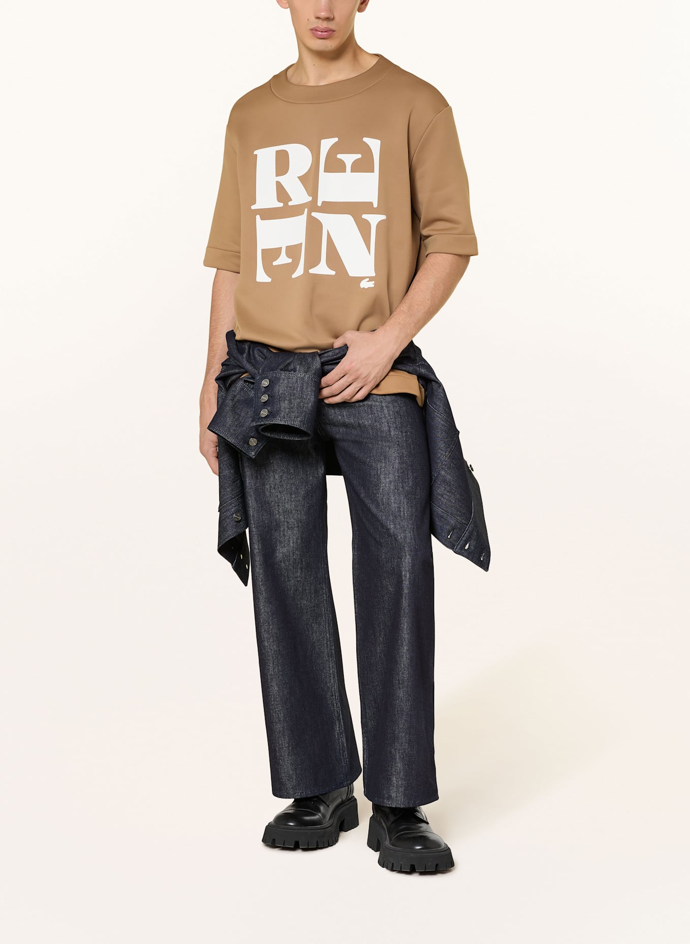 LACOSTE Sweatshirt: BEIGE