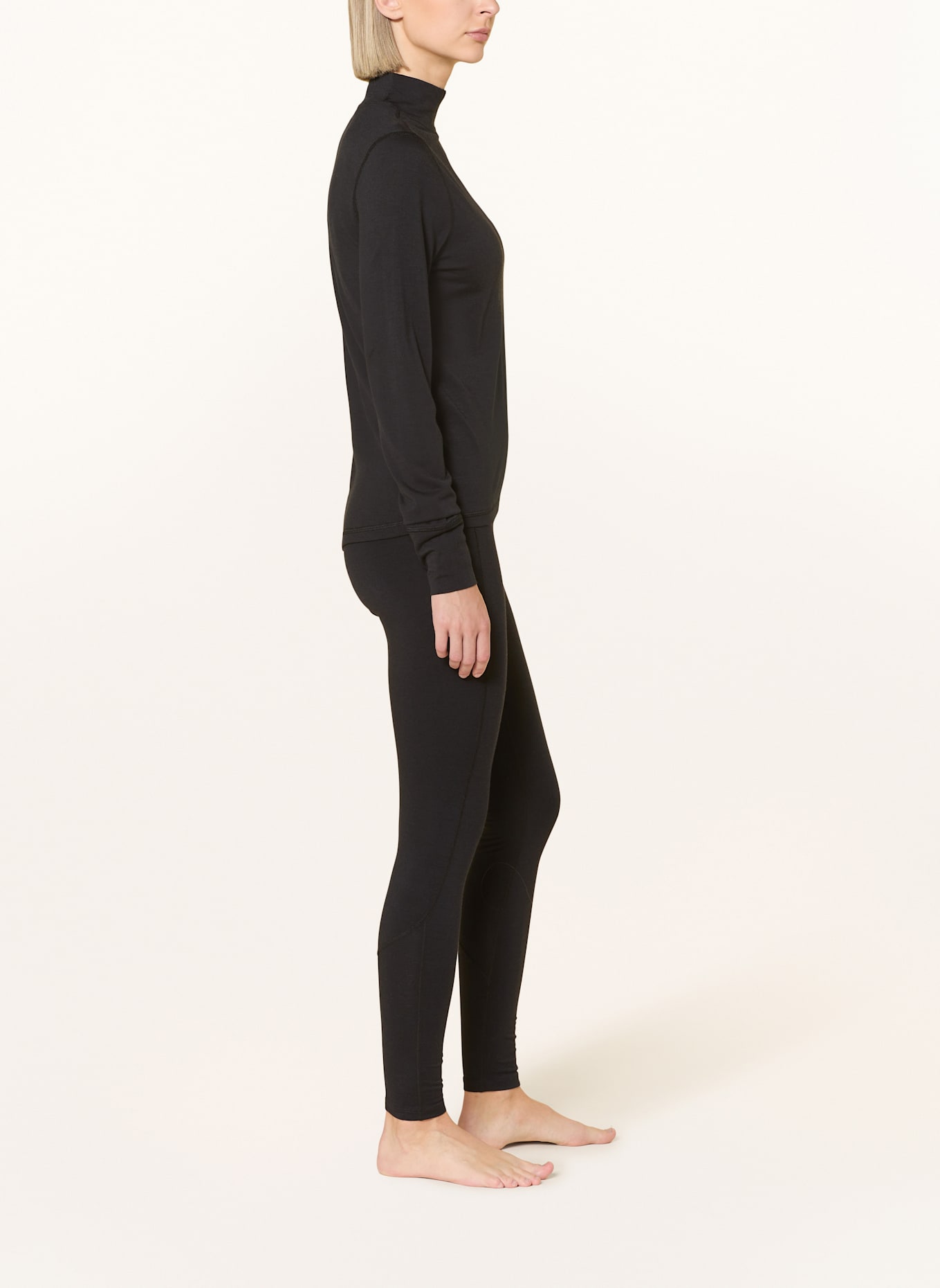 super.natural Funktionswäsche-Hose ARTIC230 mit Merinowolle: SCHWARZ