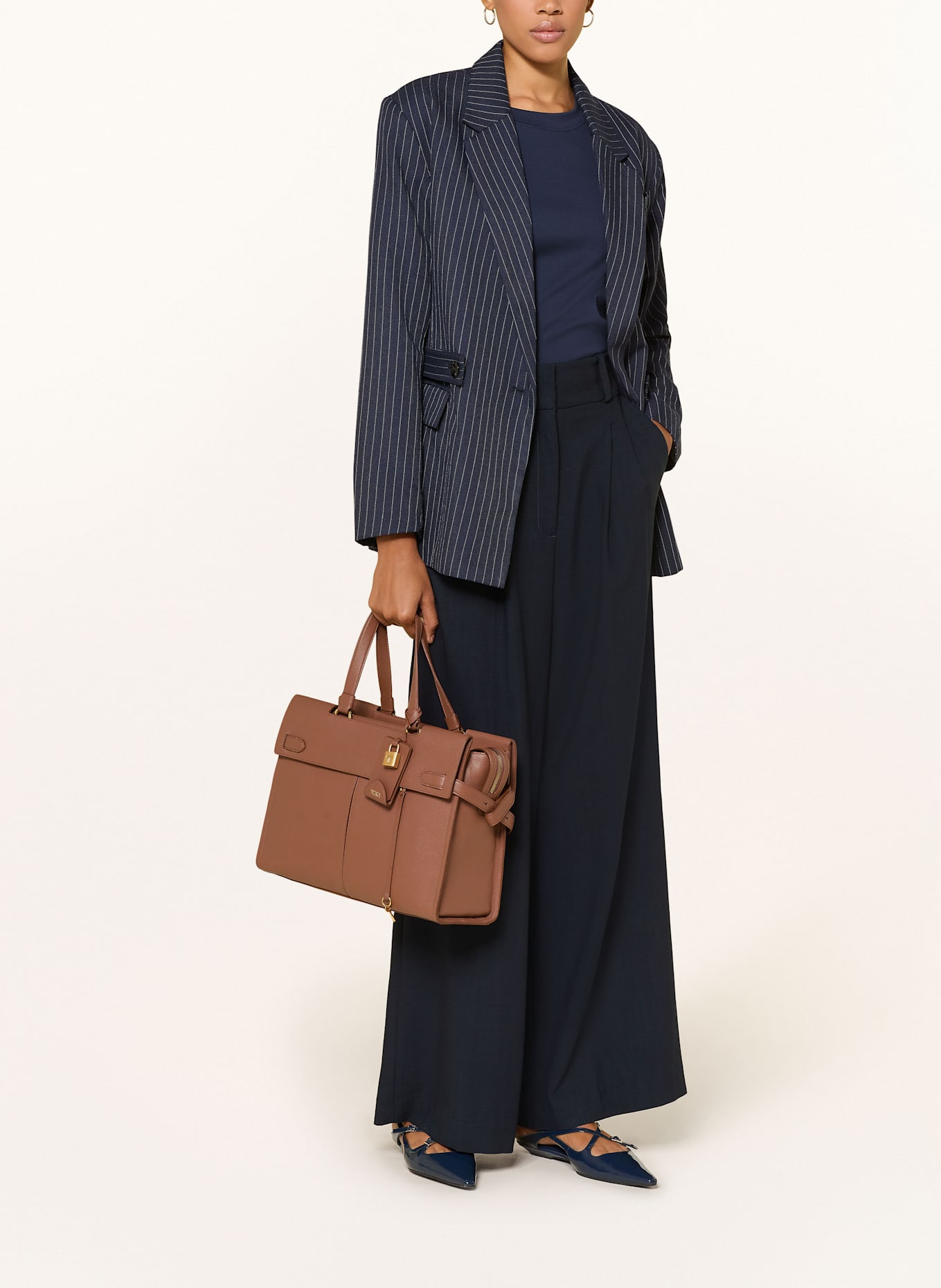 TUMI AGENT Shopper TOTE MEDIUM: BRAUN