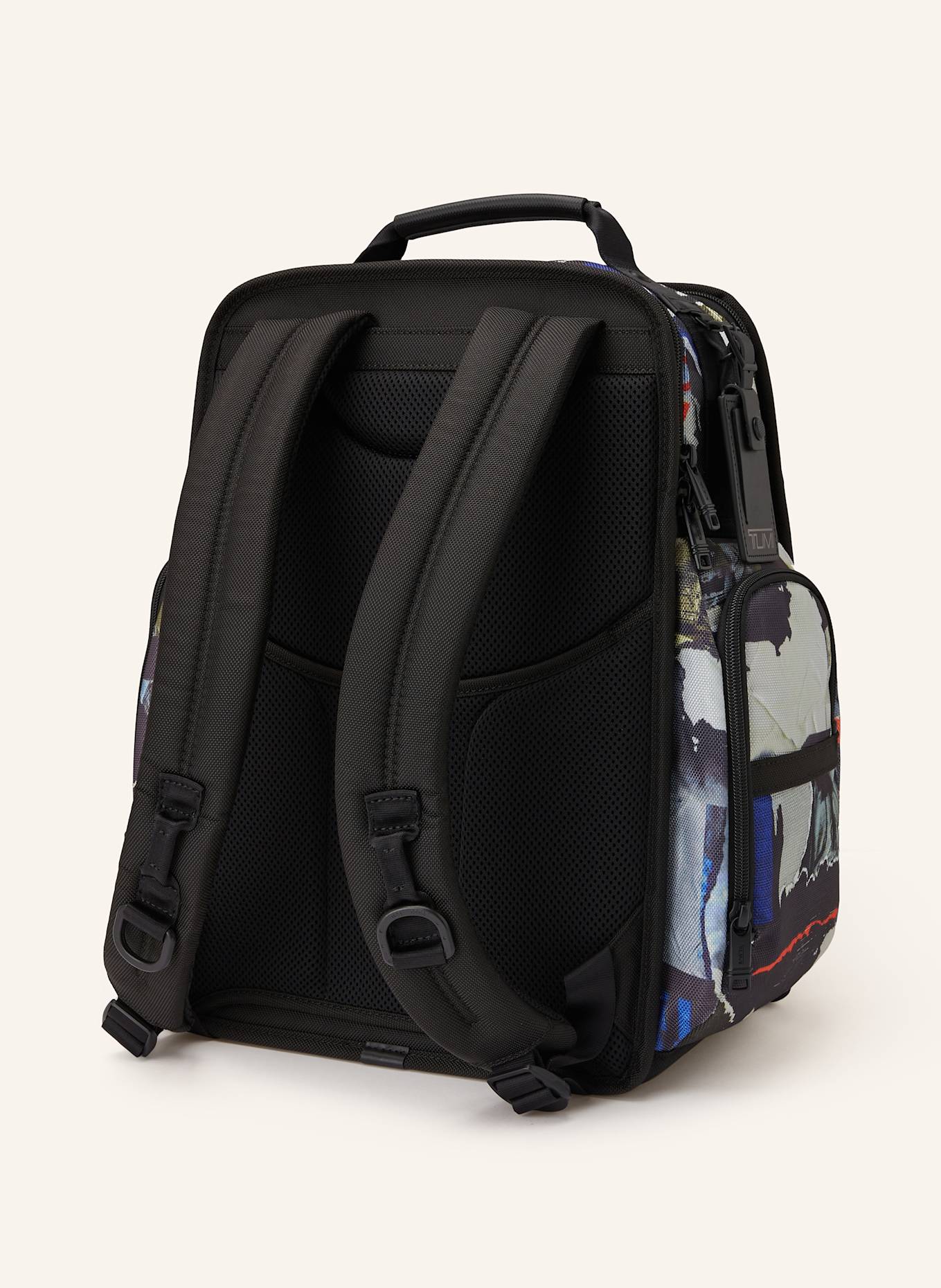 TUMI ALPHA Rucksack BRIEF mit Laptop-Fach: DUNKELBLAU / CREME / ORANGE