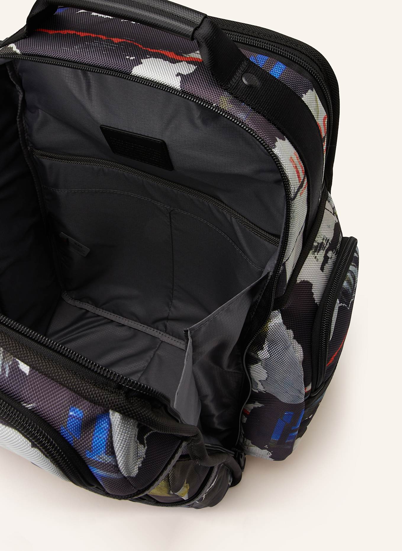 TUMI ALPHA Rucksack BRIEF mit Laptop-Fach: DUNKELBLAU / CREME / ORANGE