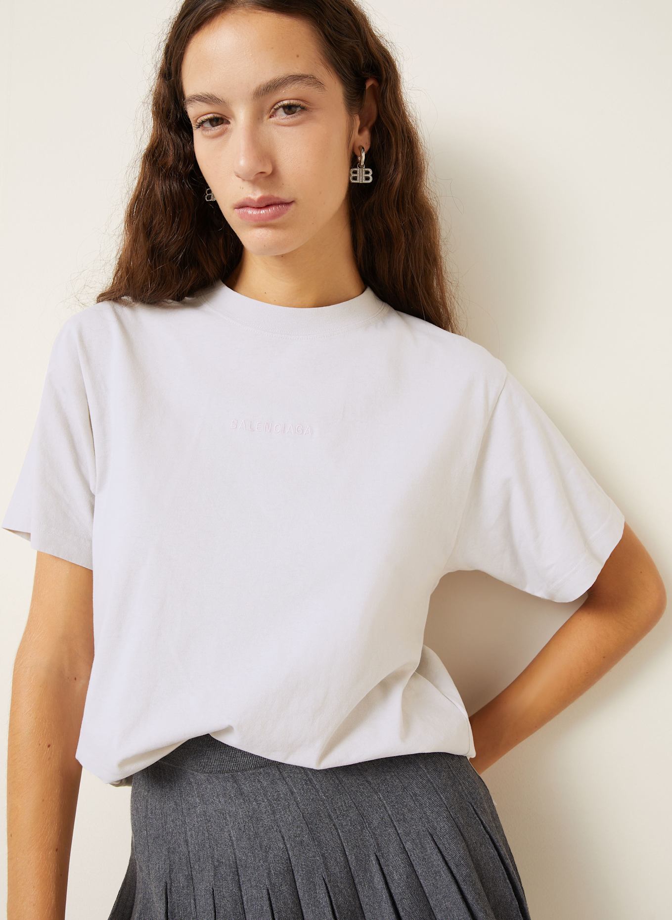 BALENCIAGA T-Shirt: HELLGRAU