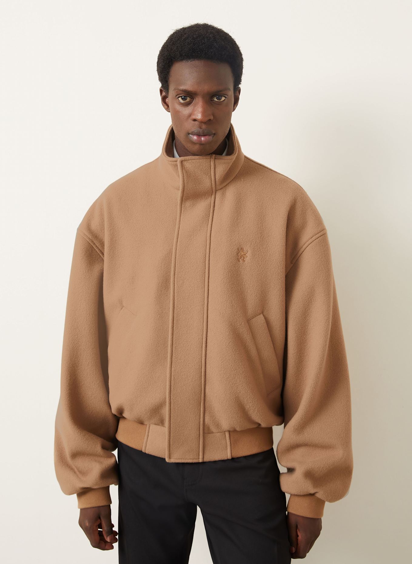 BALENCIAGA Blouson: CAMEL