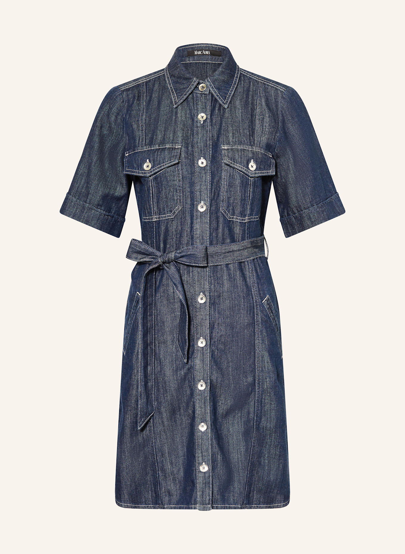 MARC AUREL Jeanskleid: DUNKELBLAU