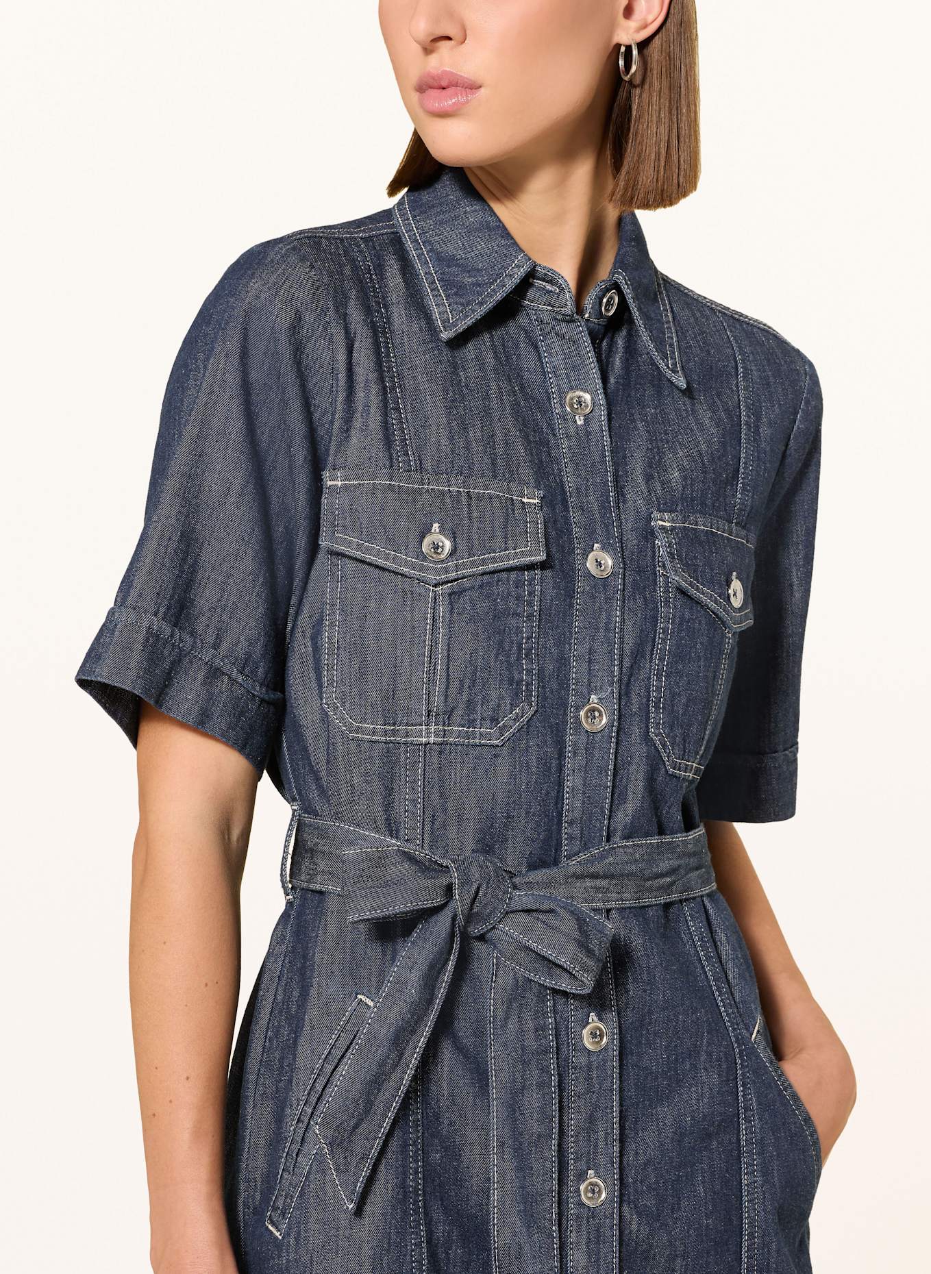 MARC AUREL Jeanskleid: DUNKELBLAU