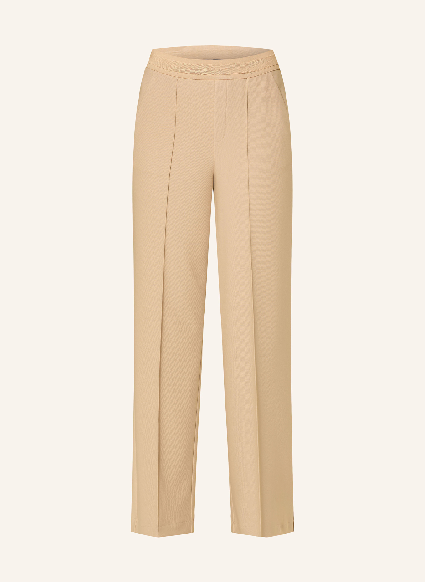 MARC AUREL Wide leg trousers: CAMEL