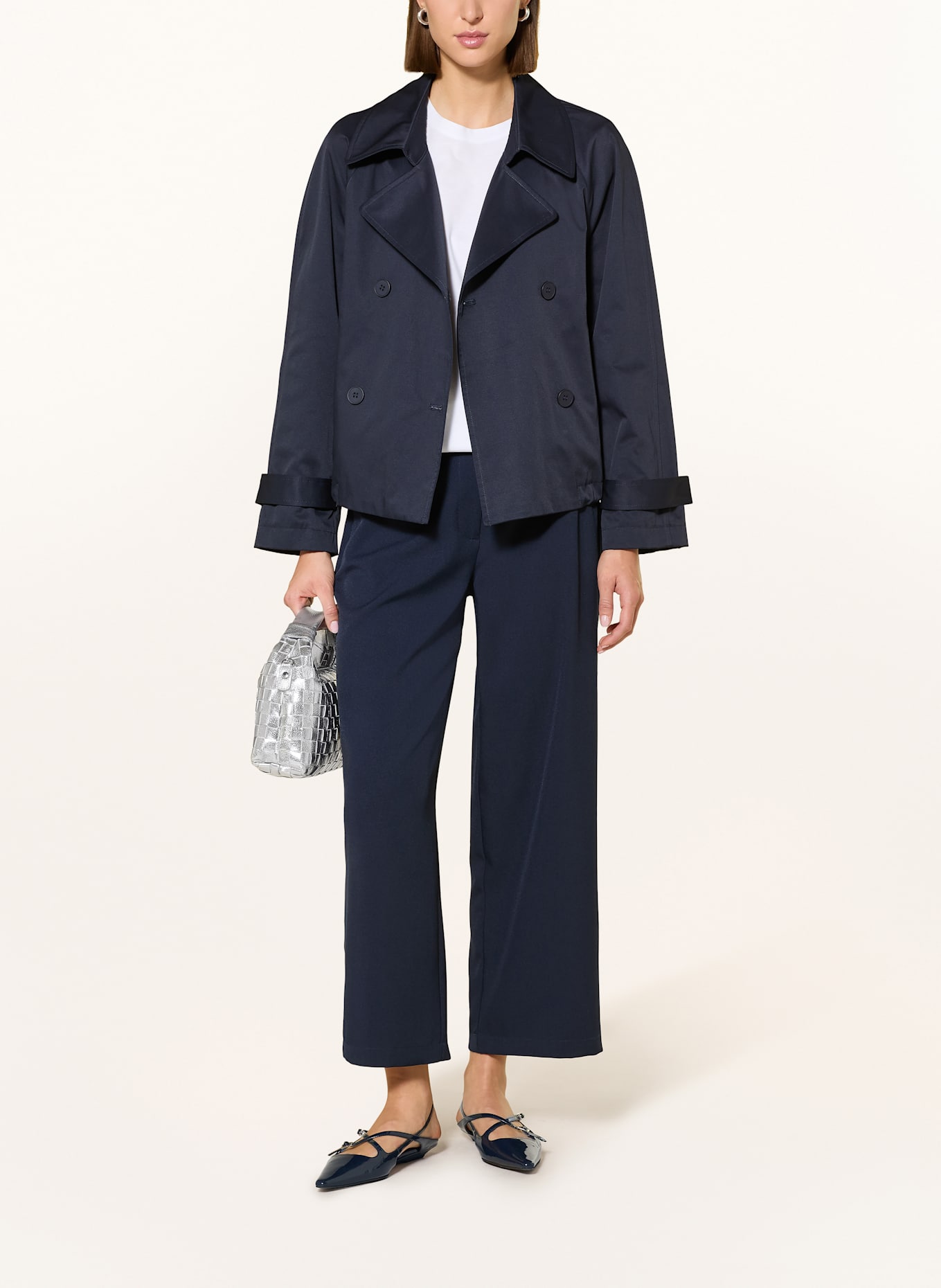 MARC AUREL Trench-Jacke: DUNKELBLAU