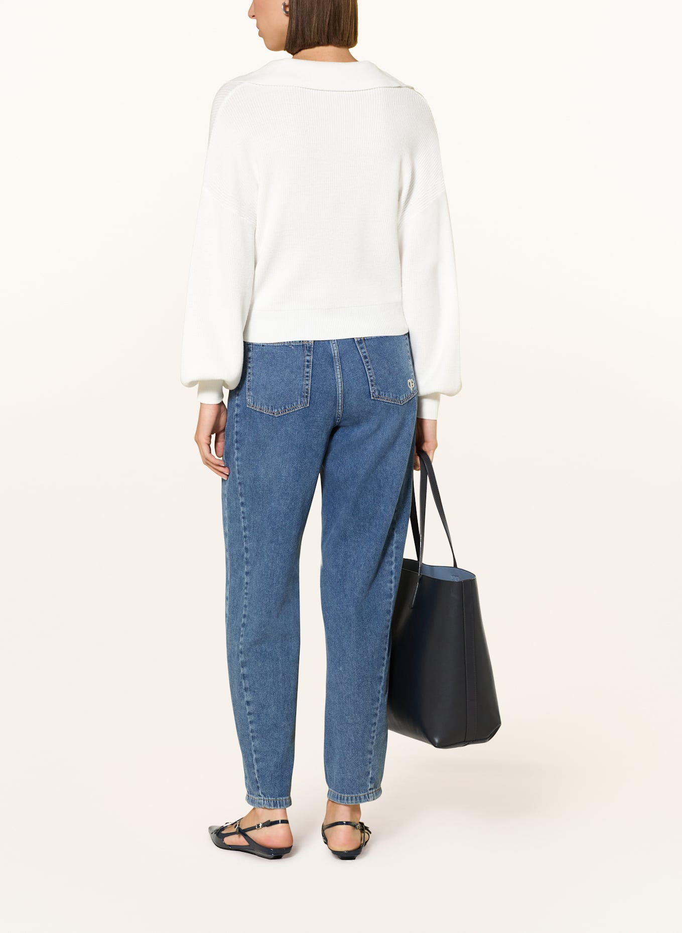 MARC AUREL Pullover: WEISS