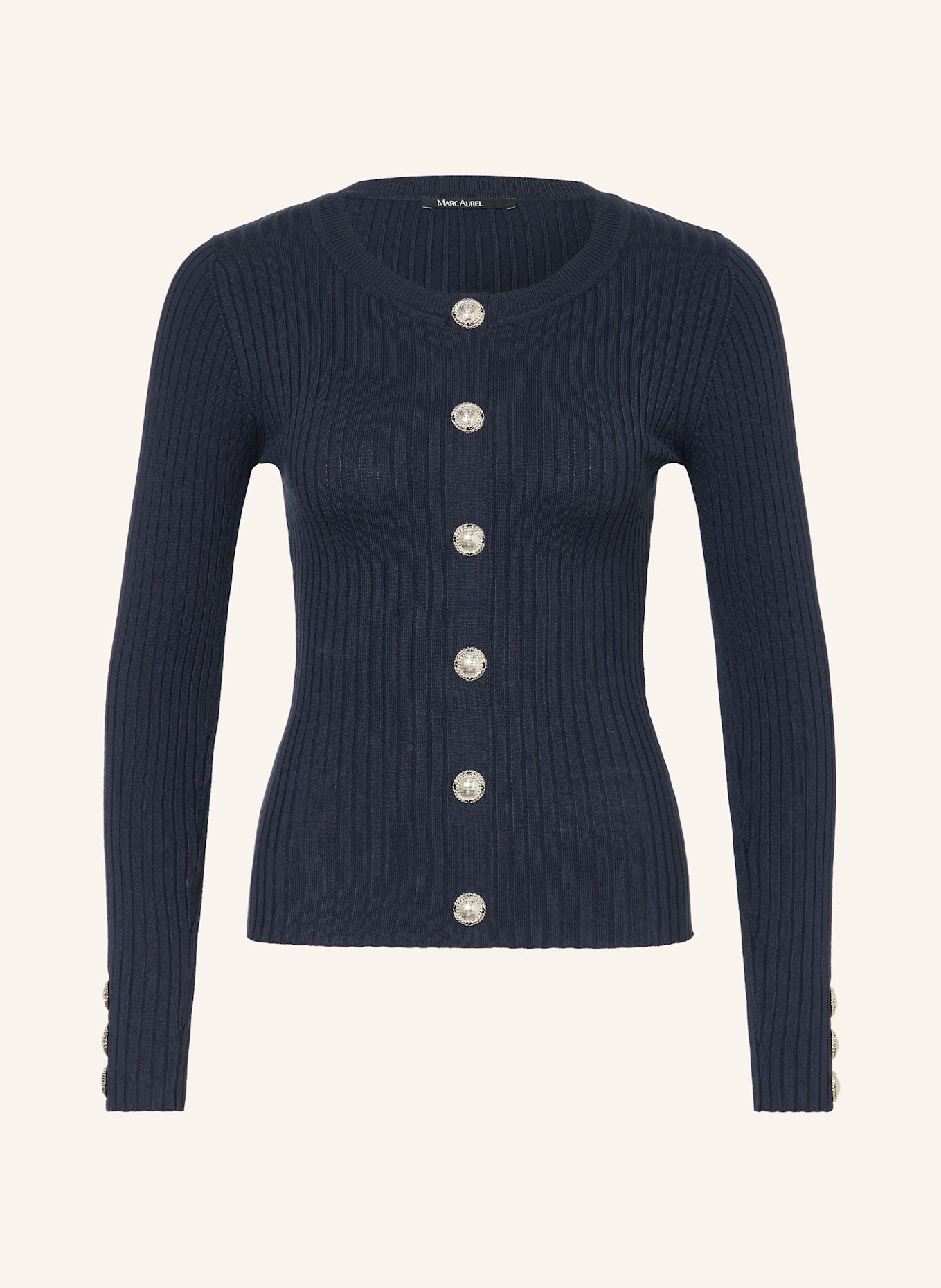 MARC AUREL Pullover: DUNKELBLAU