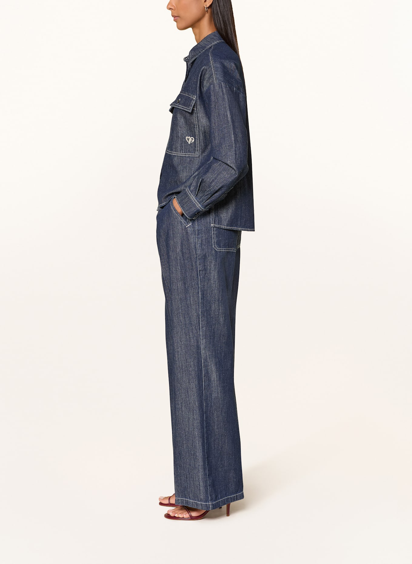 MARC AUREL Marlenehose in Jeansoptik: 500022 dark blue denim