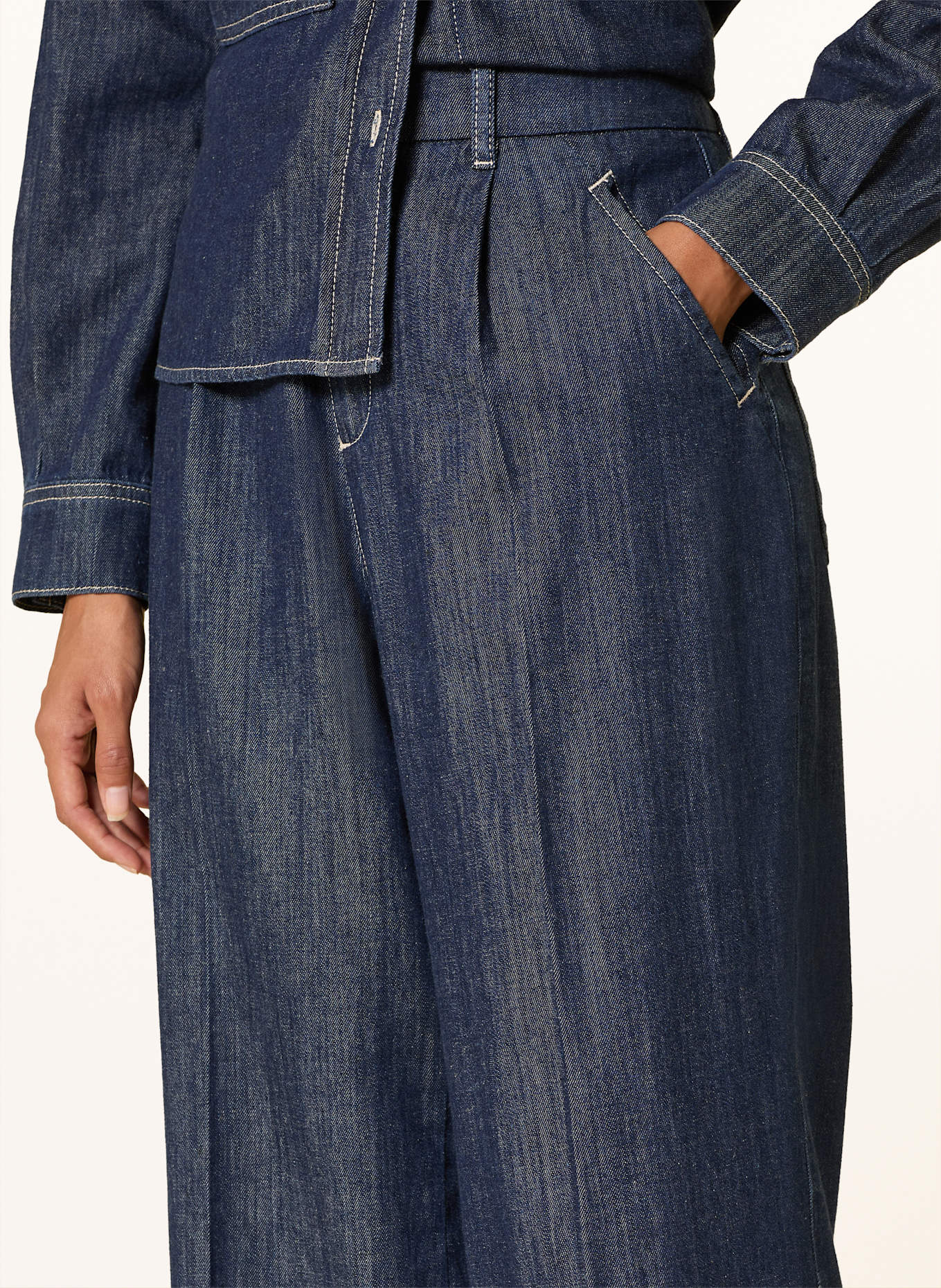 MARC AUREL Marlenehose in Jeansoptik: 500022 dark blue denim