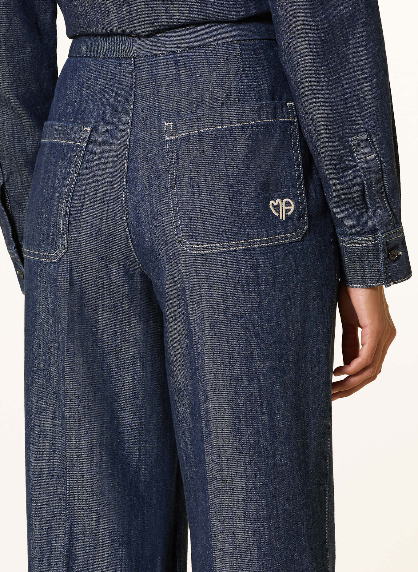 MARC AUREL Marlenehose in Jeansoptik: 500022 dark blue denim