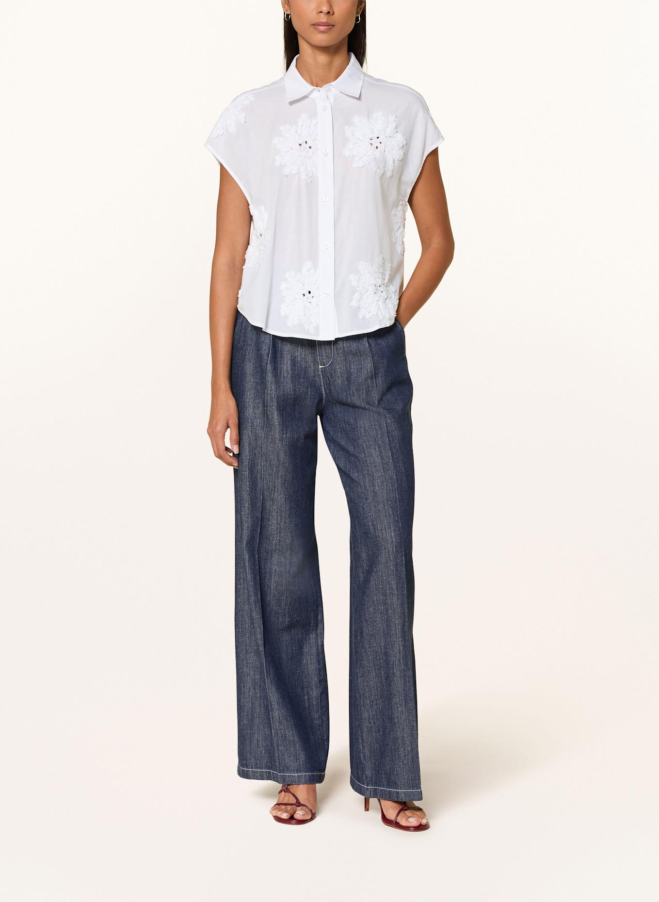 MARC AUREL Blouse top: WHITE