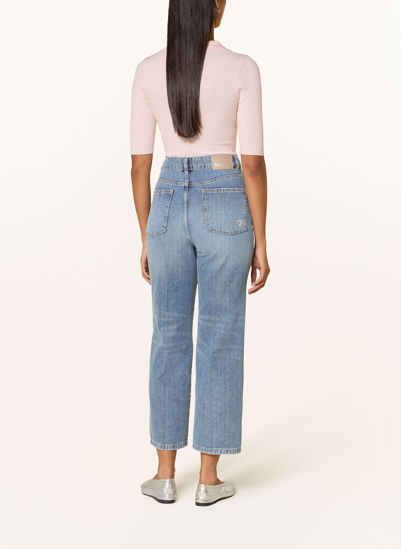 MARC AUREL Strick-Poloshirt: HELLROSA