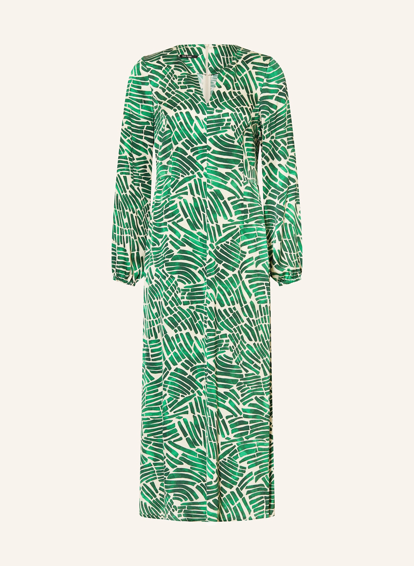 MARC AUREL Dress: GREEN / CREAM