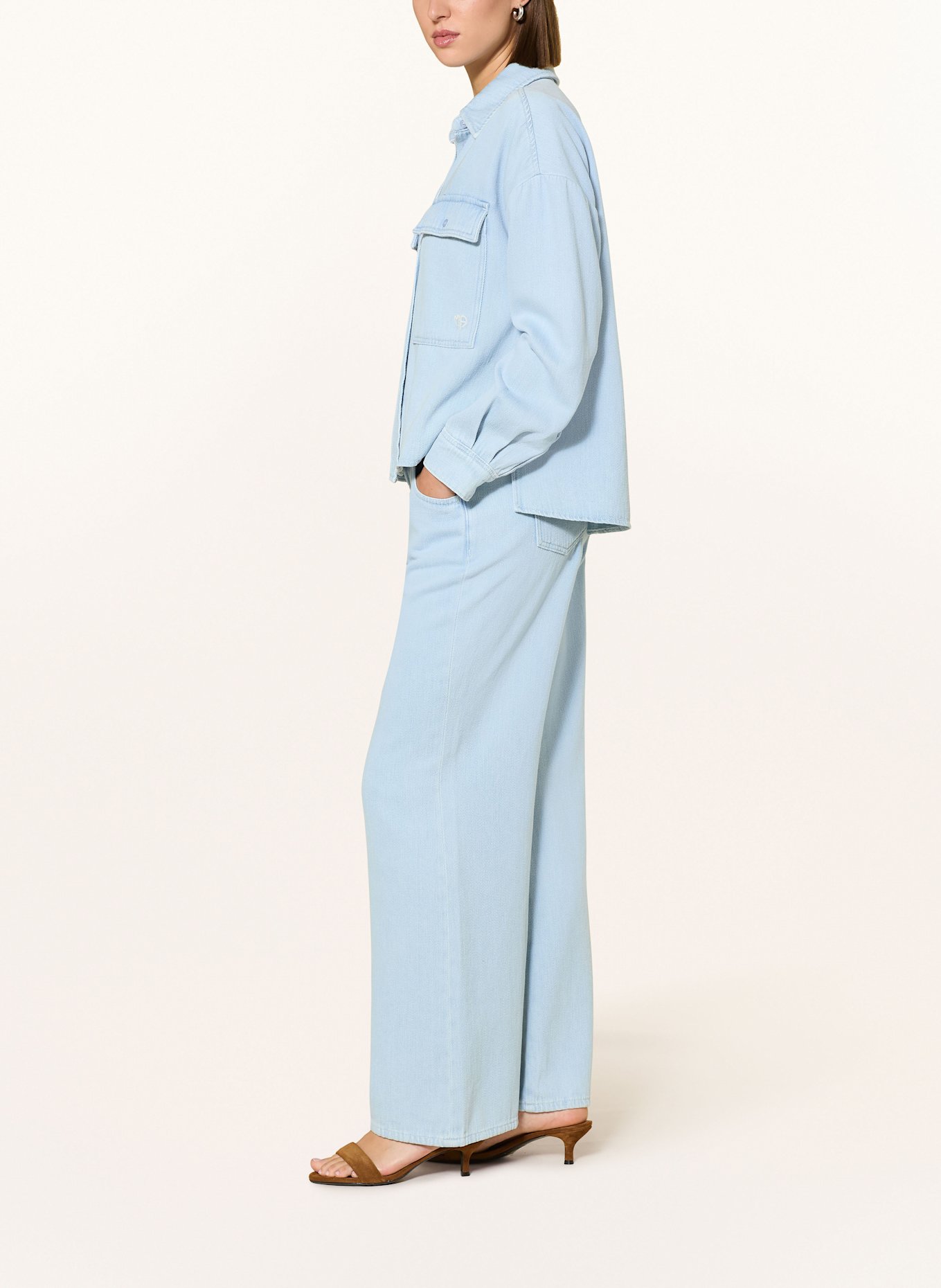 MARC AUREL Wide Leg Jeans: 500020 light blue denim
