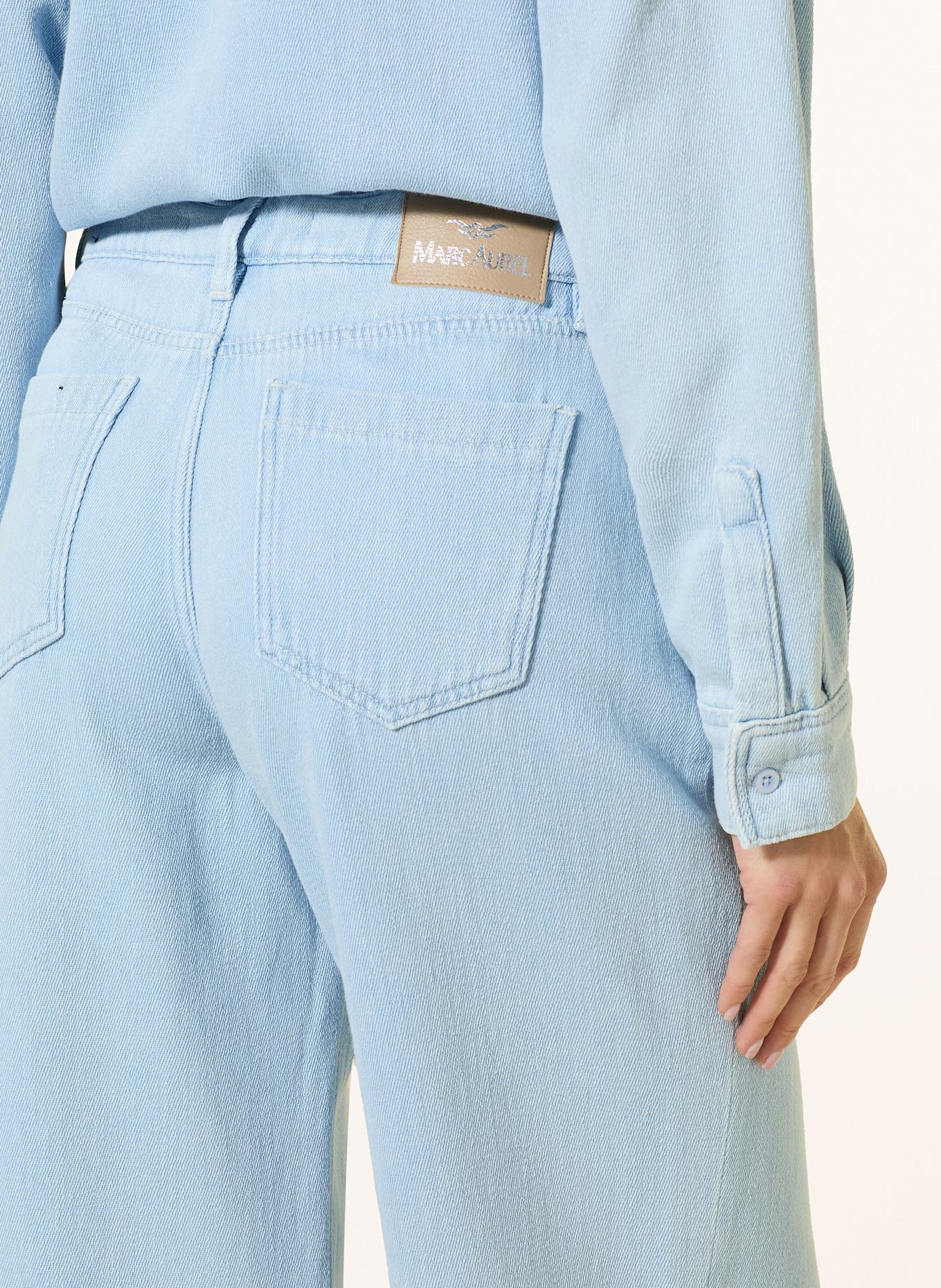 MARC AUREL Wide Leg Jeans: 500020 light blue denim
