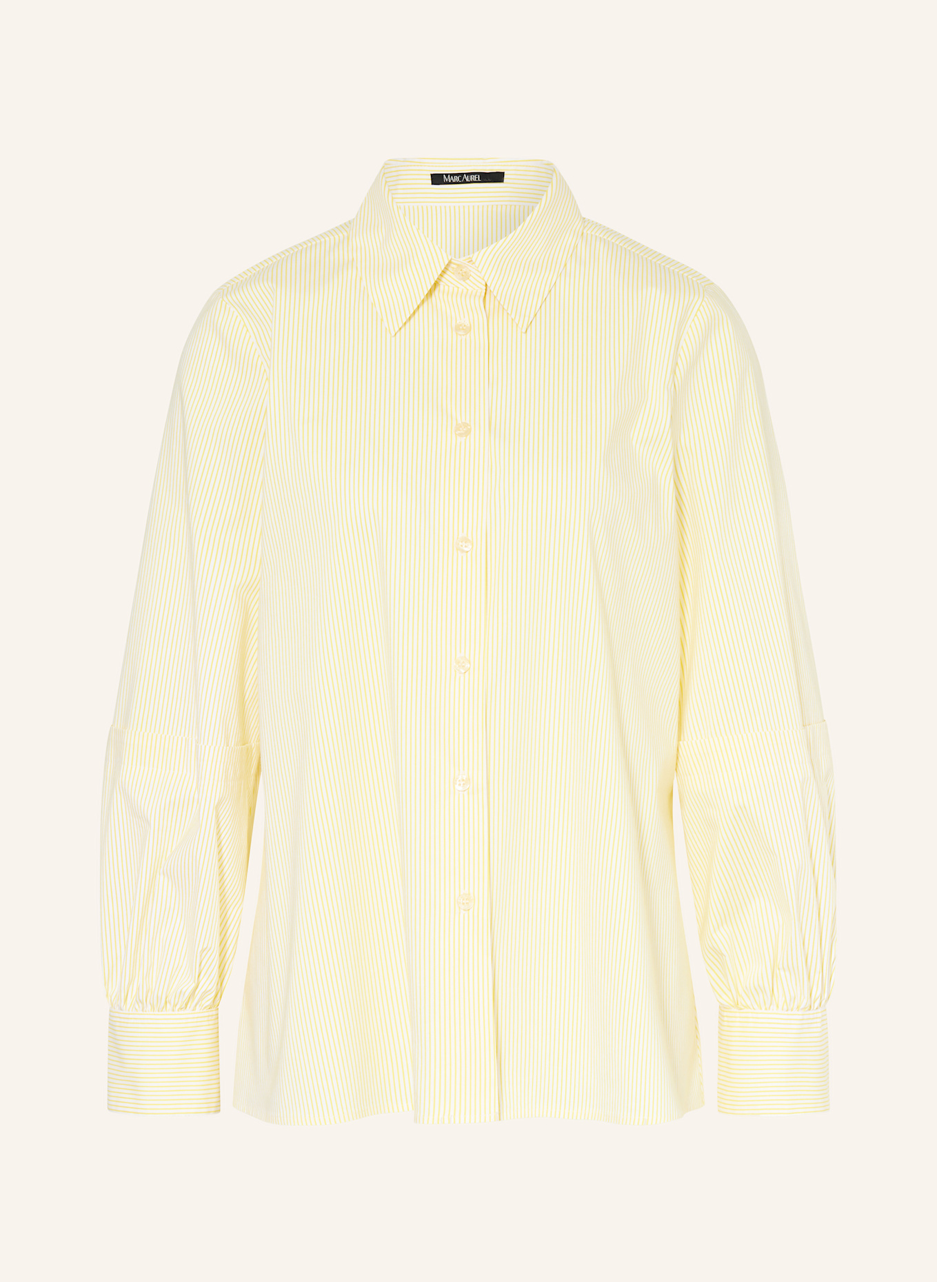 MARC AUREL Koszula oversize: ŻÓŁTY / BIAŁY