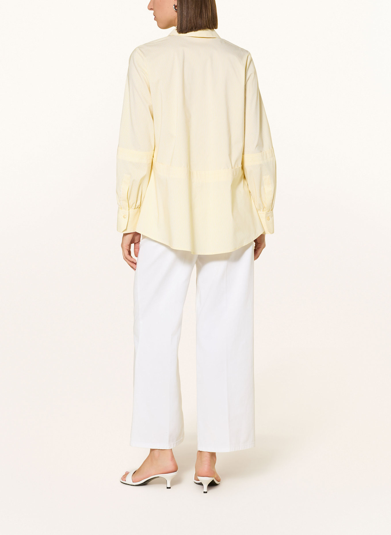 MARC AUREL Koszula oversize: ŻÓŁTY / BIAŁY