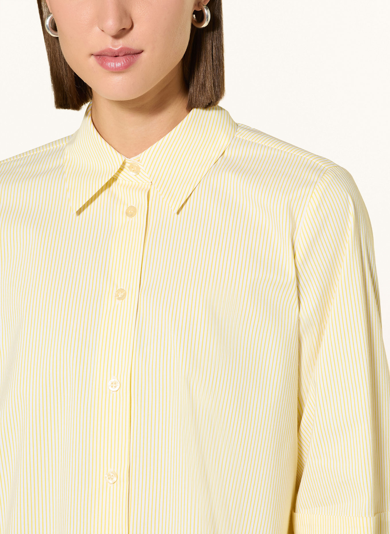 MARC AUREL Koszula oversize: ŻÓŁTY / BIAŁY