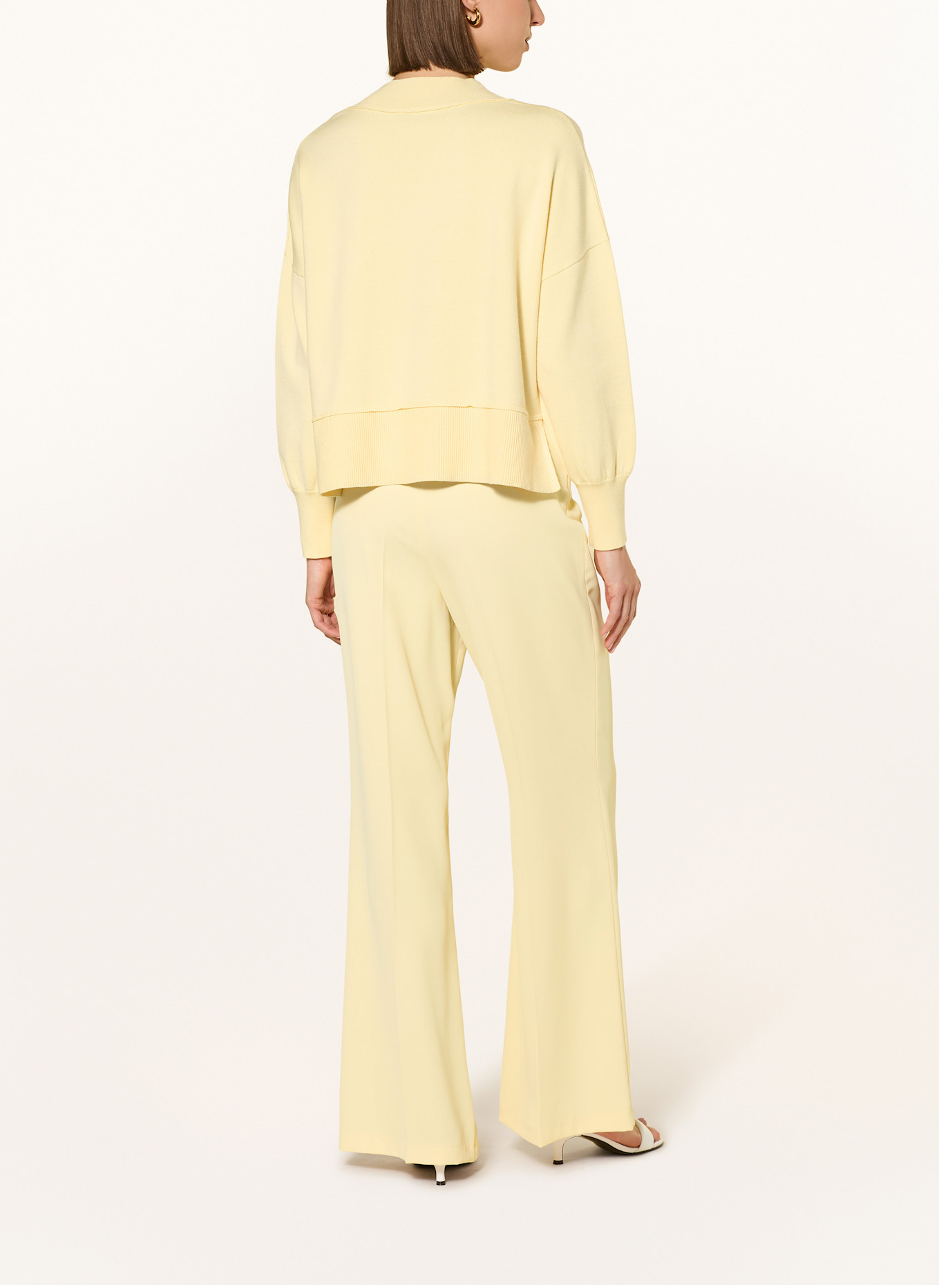 MARC AUREL Sweater with decorative beads: WHITE