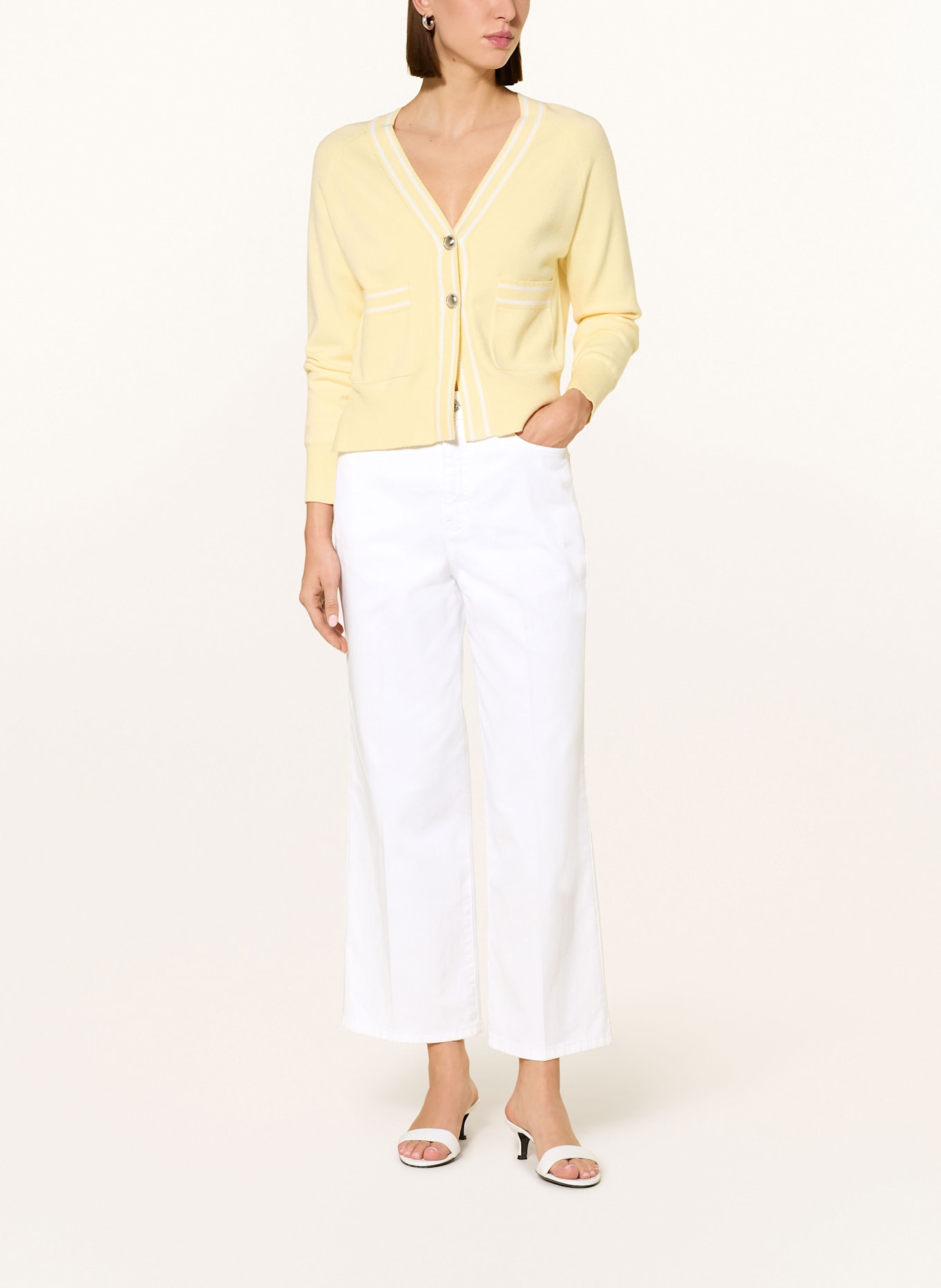 MARC AUREL Wide Leg Jeans: 100001 white