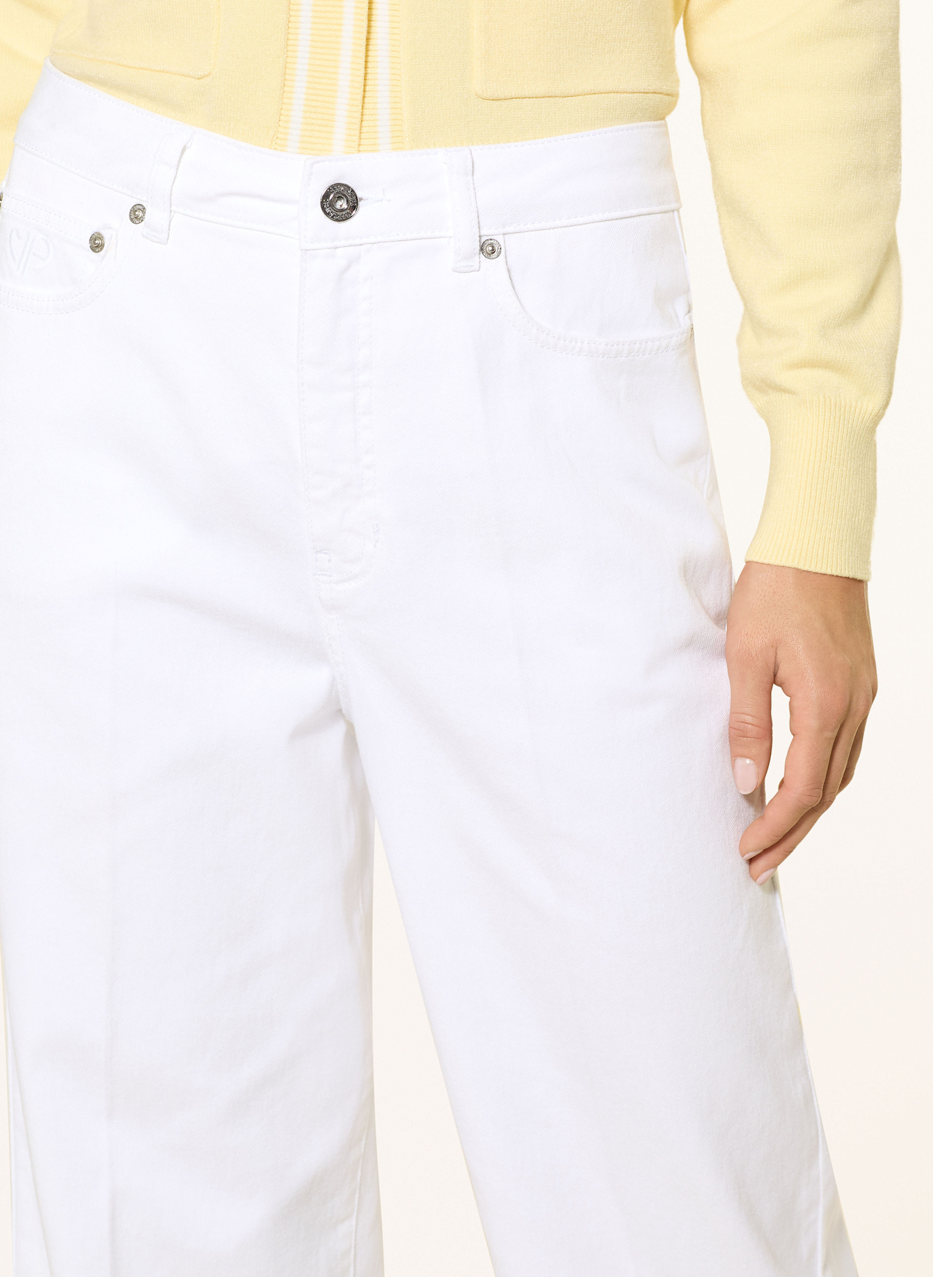 MARC AUREL Wide Leg Jeans: 100001 white