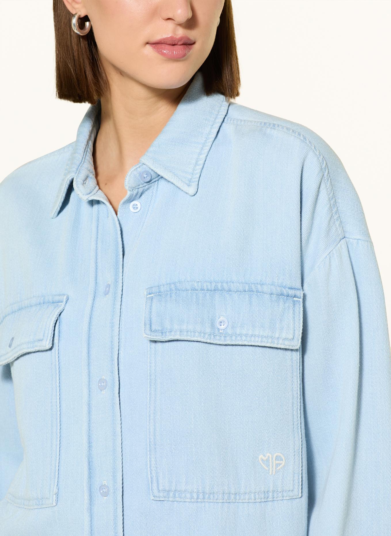 MARC AUREL Jeansbluse: HELLBLAU