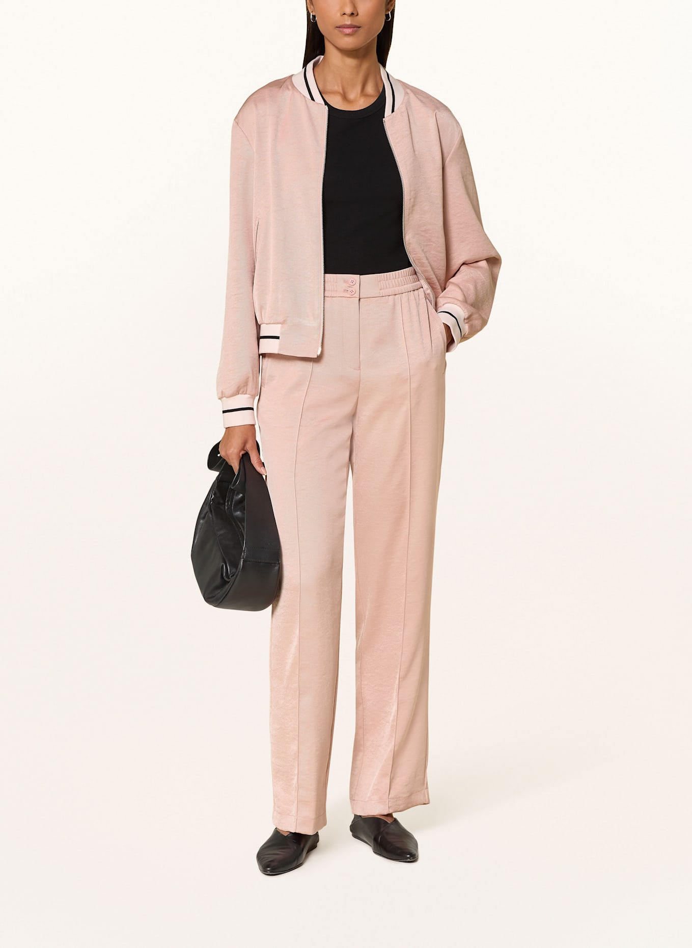 MARC AUREL Wide leg trousers: LIGHT ORANGE