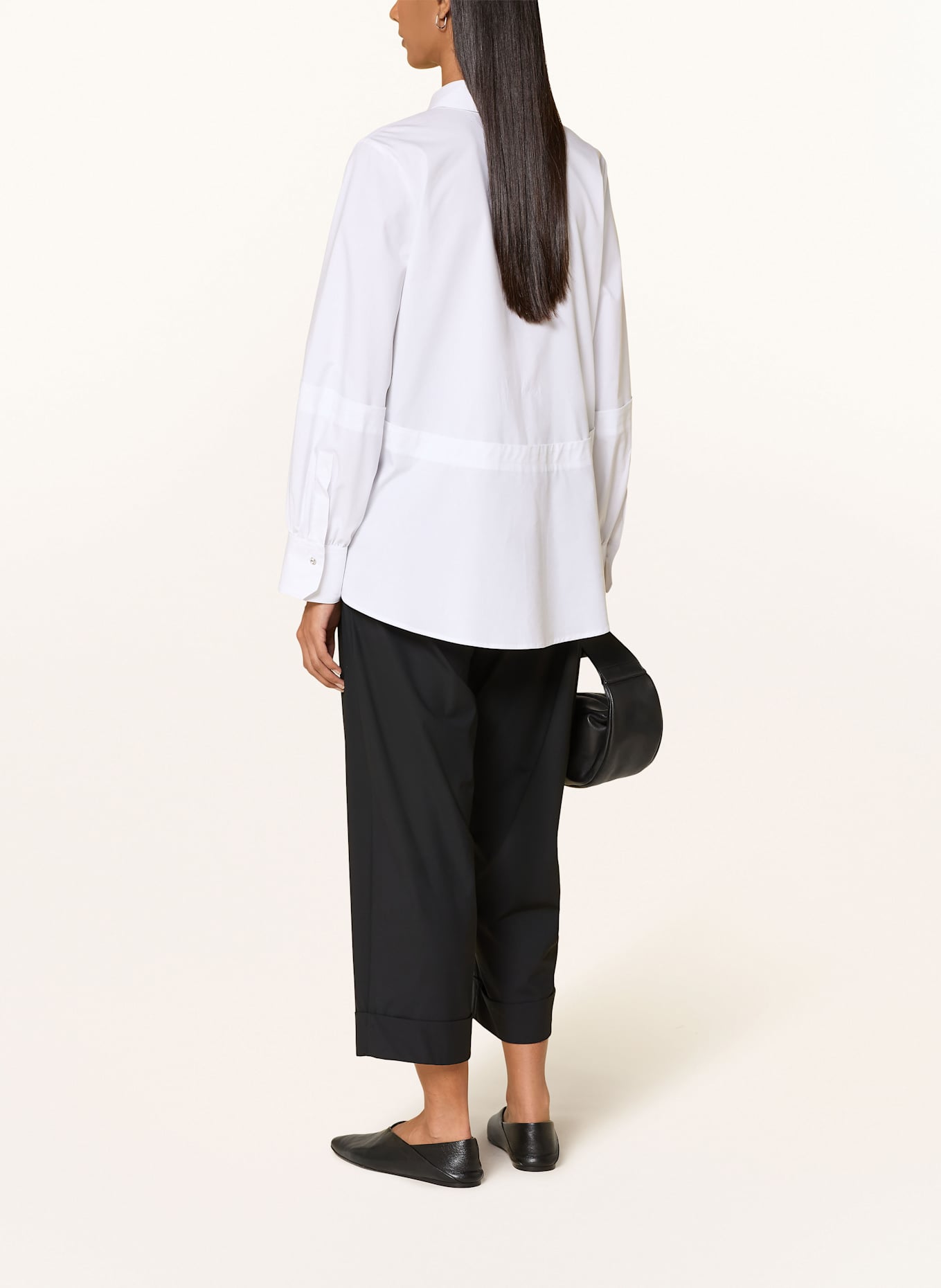 MARC AUREL Koszula z wolantami i ozdobnymi kamykami: BIAŁY