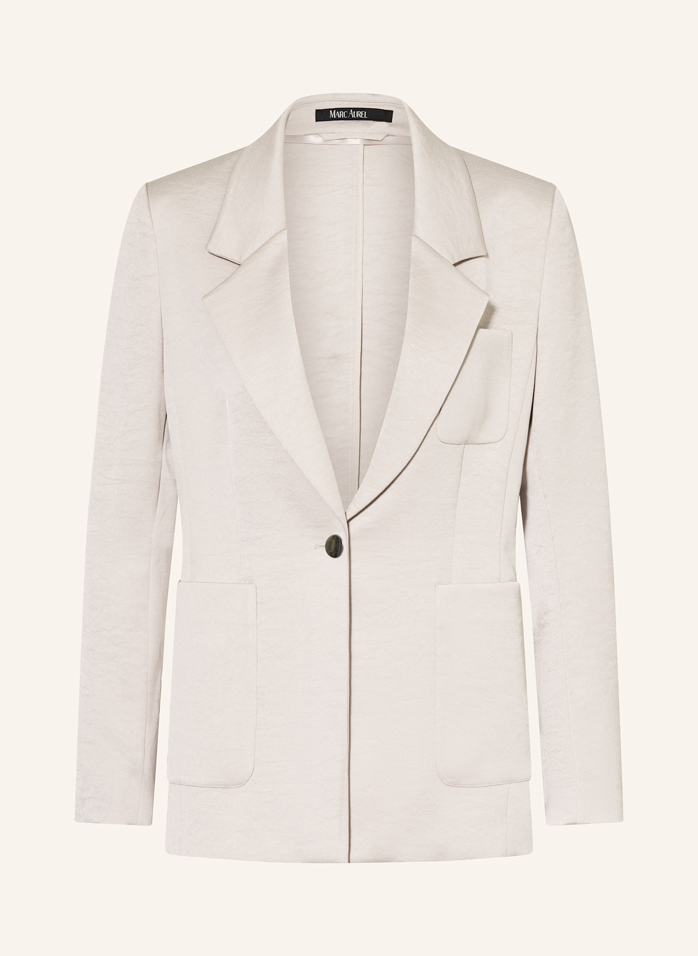 MARC AUREL Blazer mit Galonstreifen: CREME