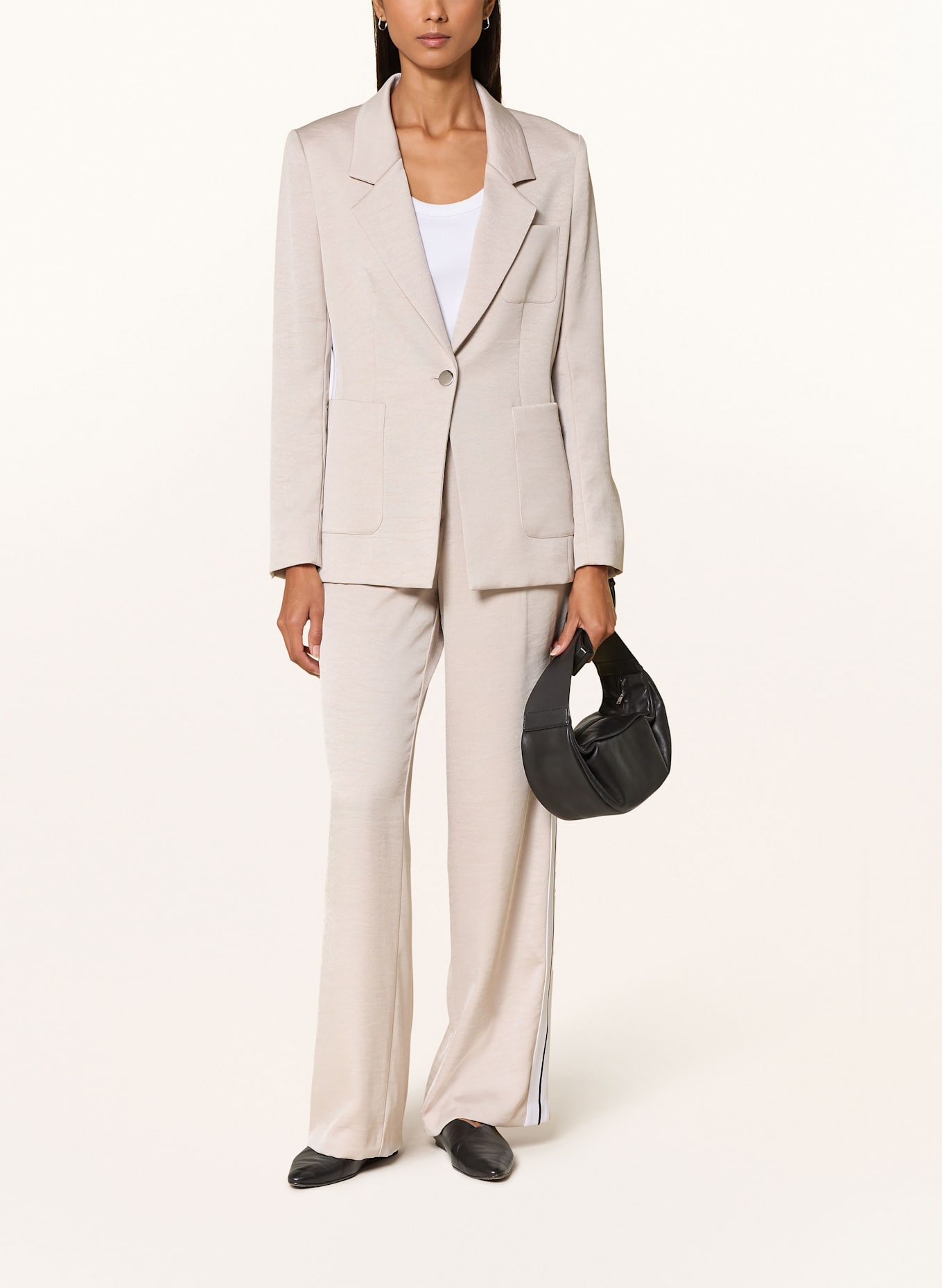 MARC AUREL Blazer mit Galonstreifen: CREME