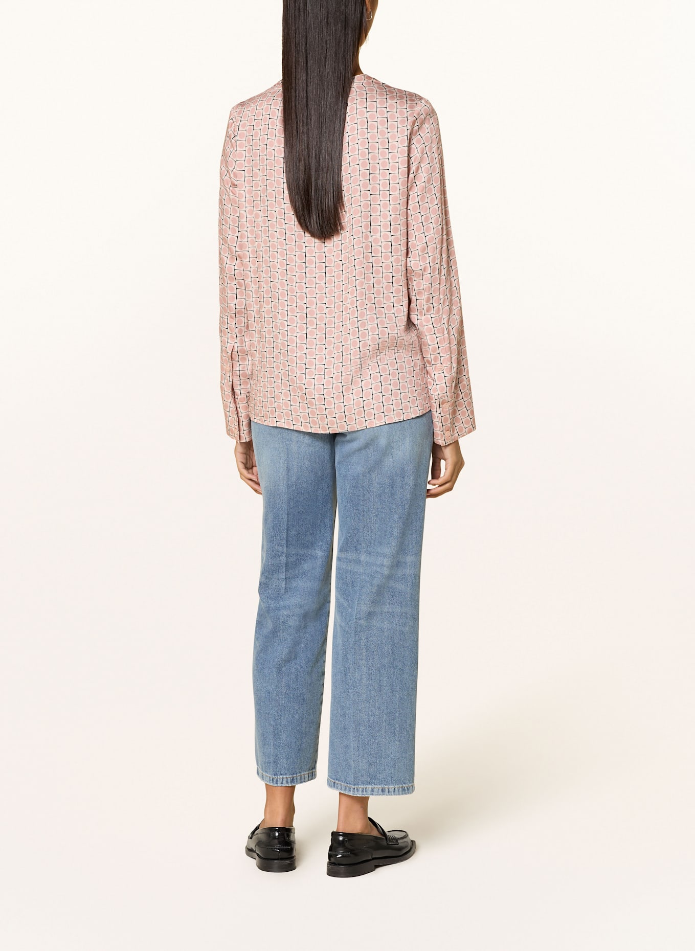 MARC AUREL Shirt blouse: BEIGE / LIGHT PINK