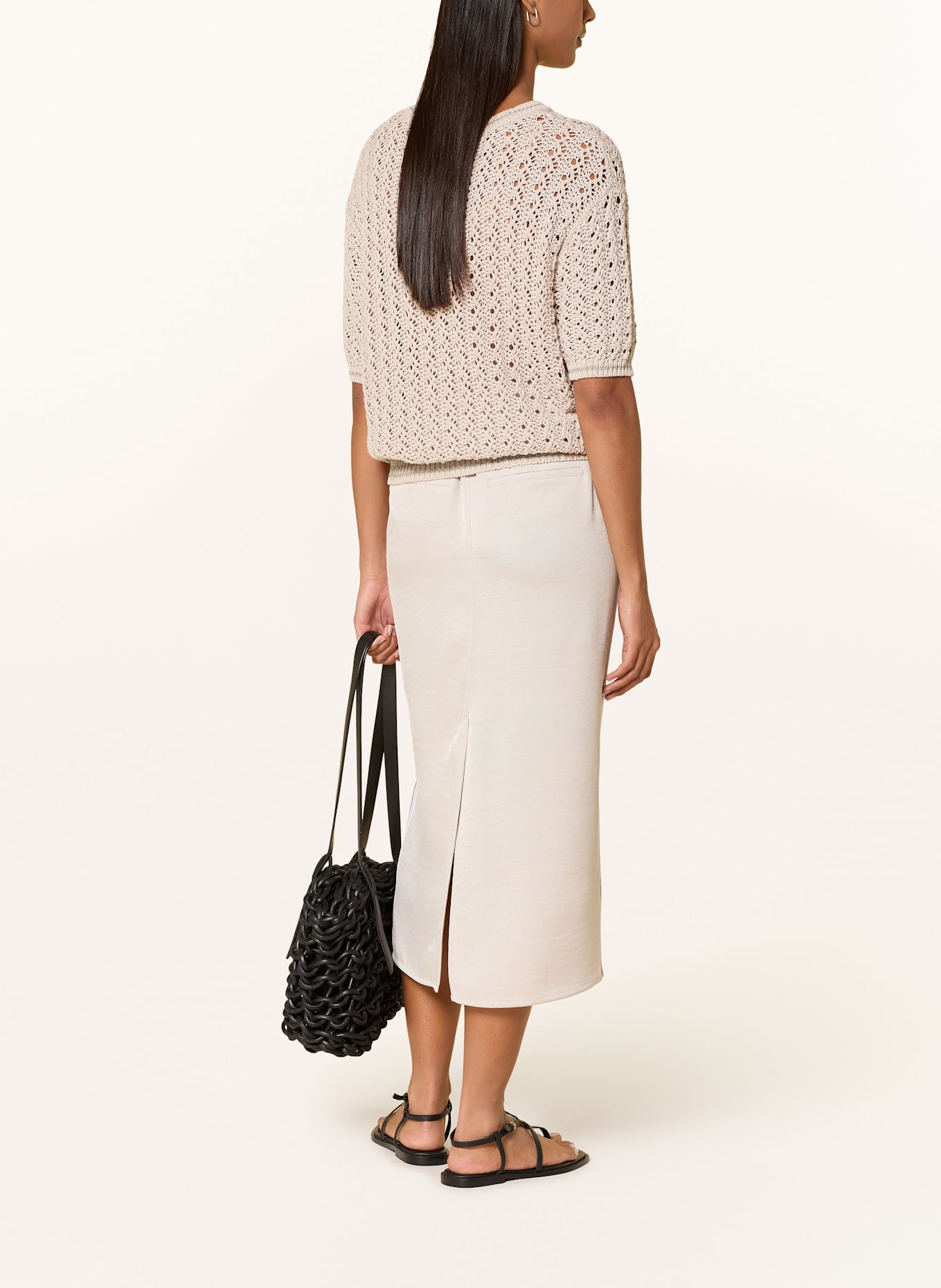 MARC AUREL Pullover mit Glitzergarn: BEIGE