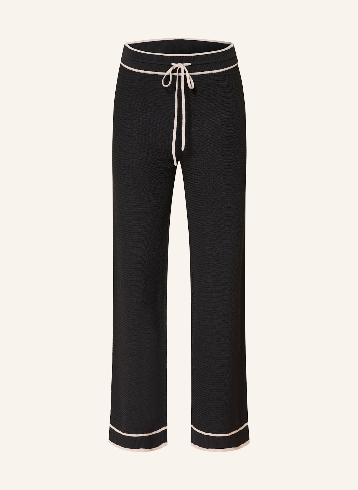 MARC AUREL Strickhose: SCHWARZ