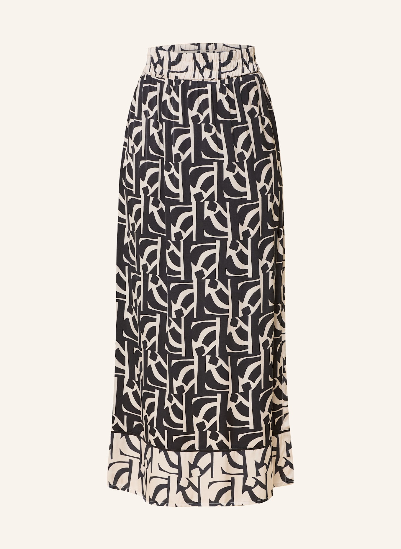 MARC AUREL Skirt: BLACK / BEIGE