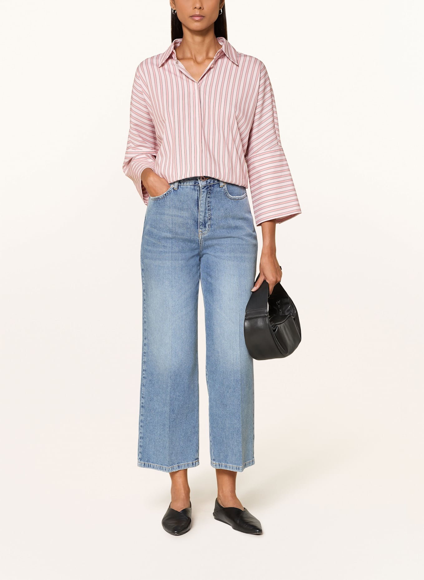 MARC AUREL Wide Leg Jeans: 500024 blue denim