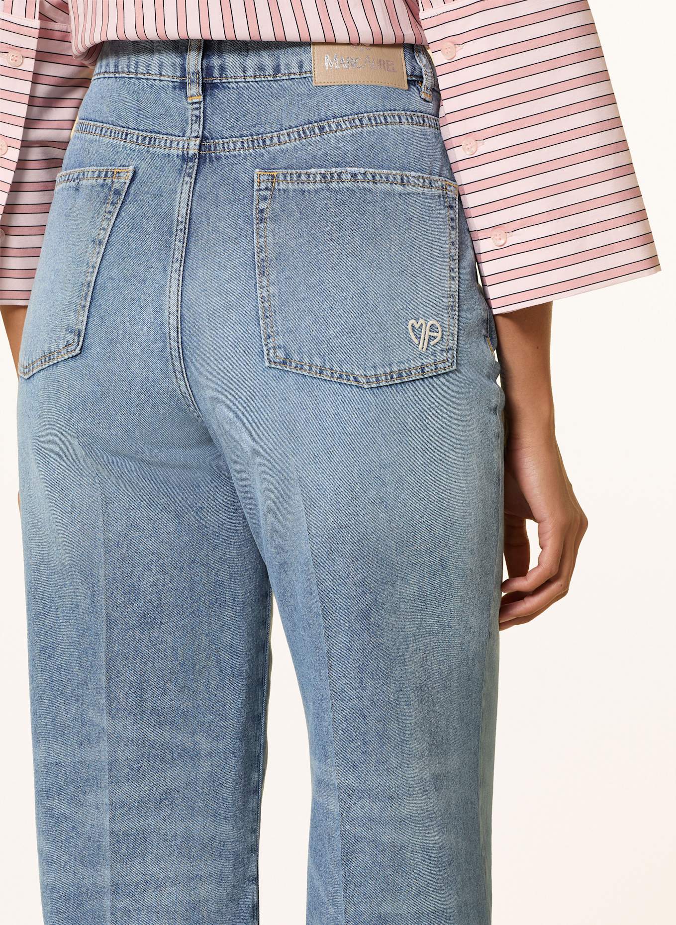 MARC AUREL Wide Leg Jeans: 500024 blue denim