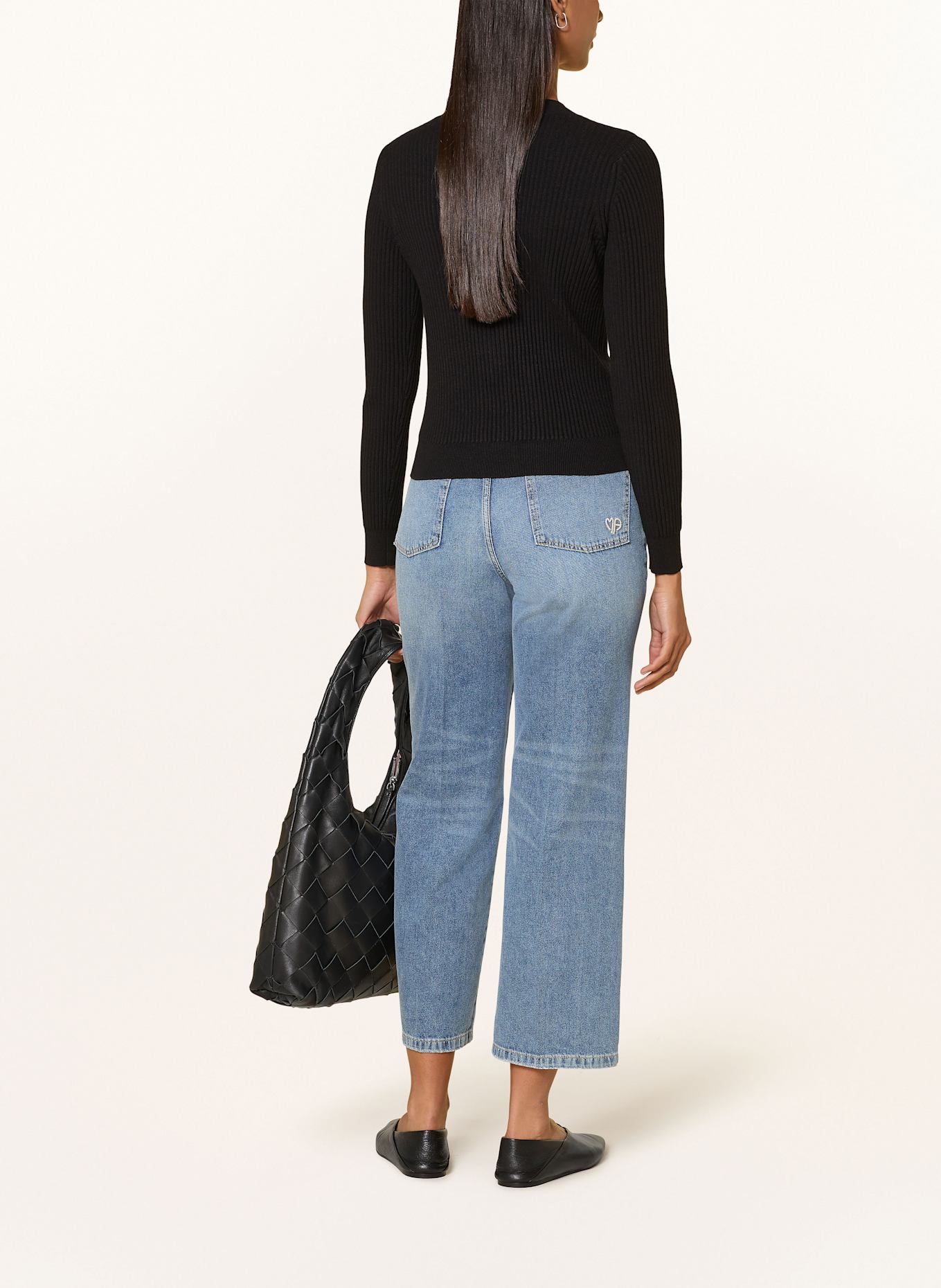 MARC AUREL Strickjacke: SCHWARZ