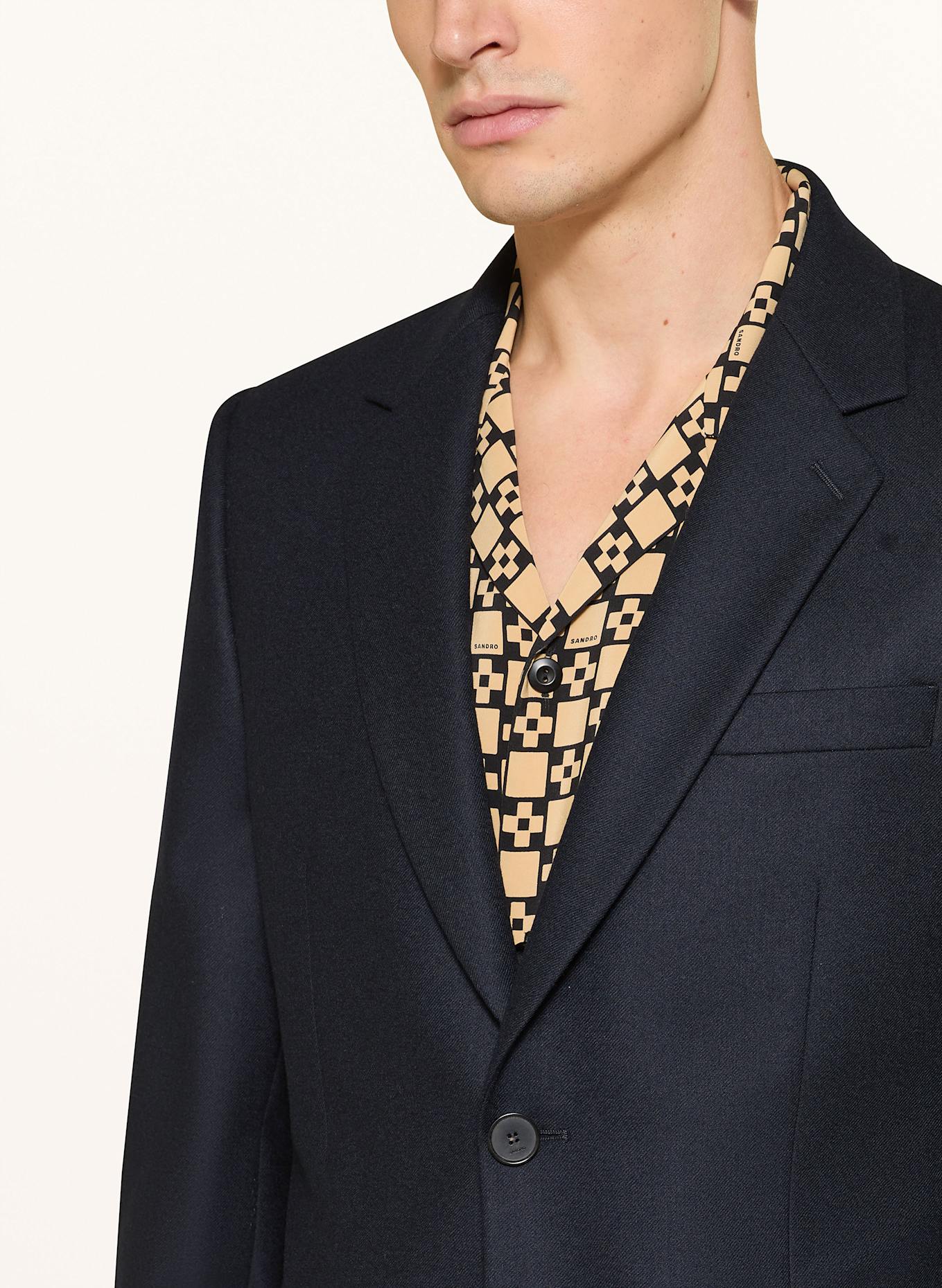 SANDRO Anzugsakko Regular Fit: 44 NAVY BLUE