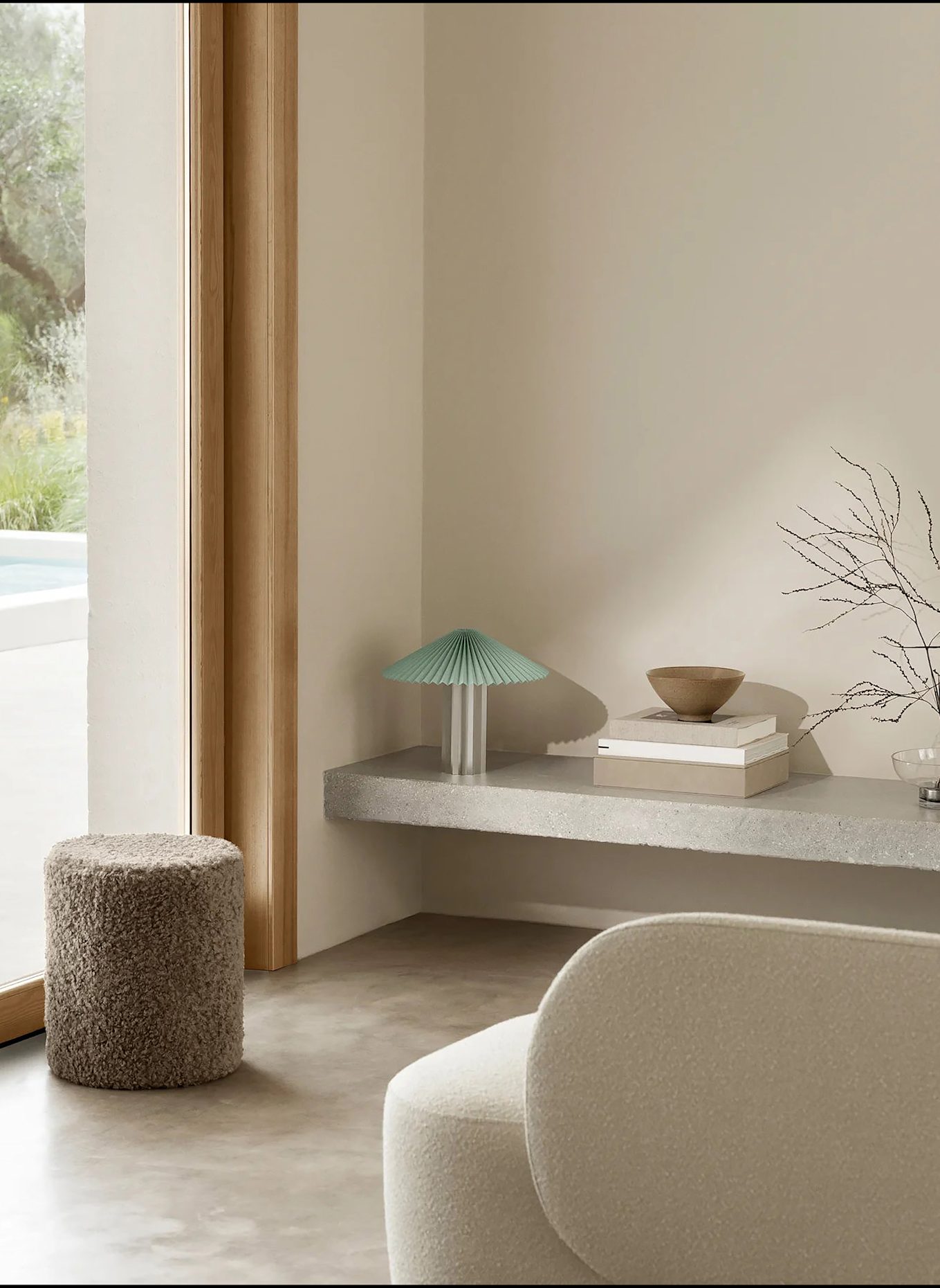 blomus Pouf TEDDY: TAUPE