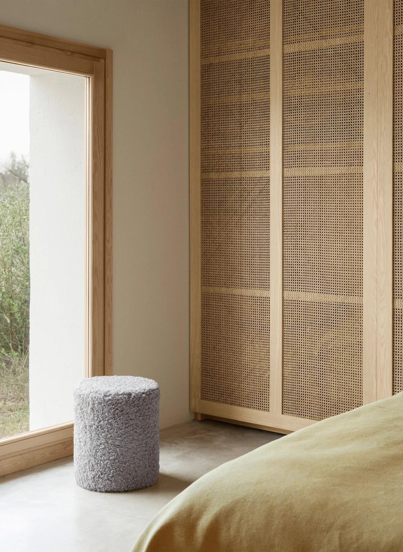 blomus Pouf TEDDY: GRAU