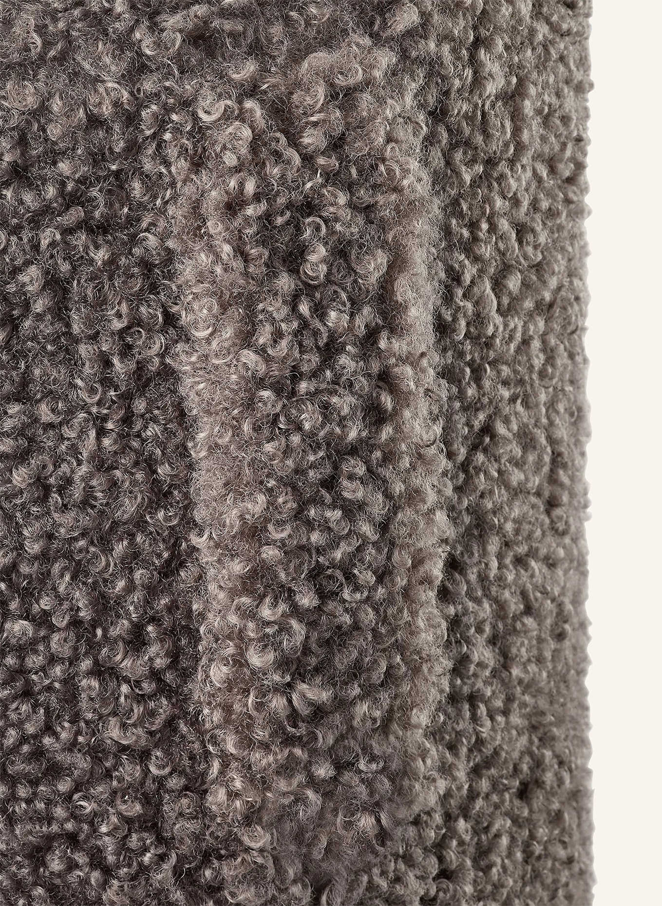 blomus Pouf TEDDY: DUNKELBRAUN