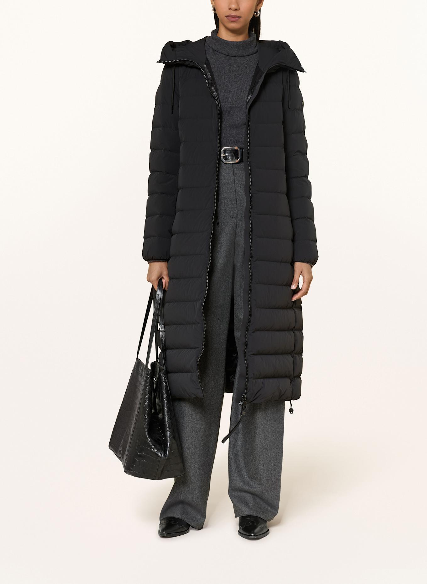 DUNO Daunenmantel ANNIE LICOSA: SCHWARZ