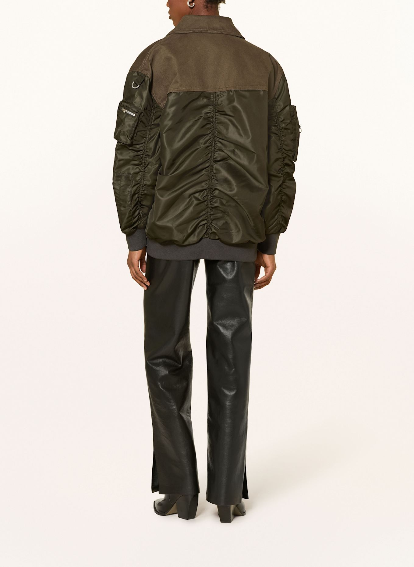 ALLSAINTS Blouson VERITY BOMBER im Materialmix: KHAKI
