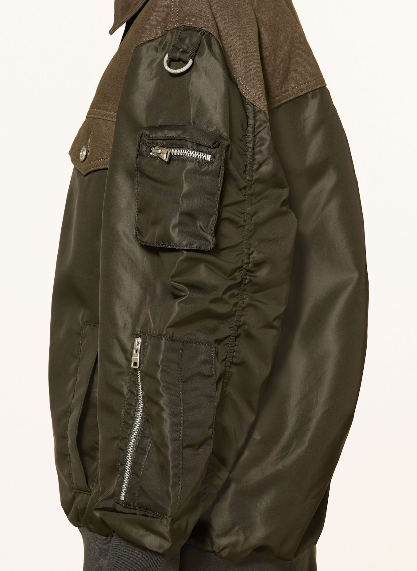 ALLSAINTS Blouson VERITY BOMBER im Materialmix: KHAKI