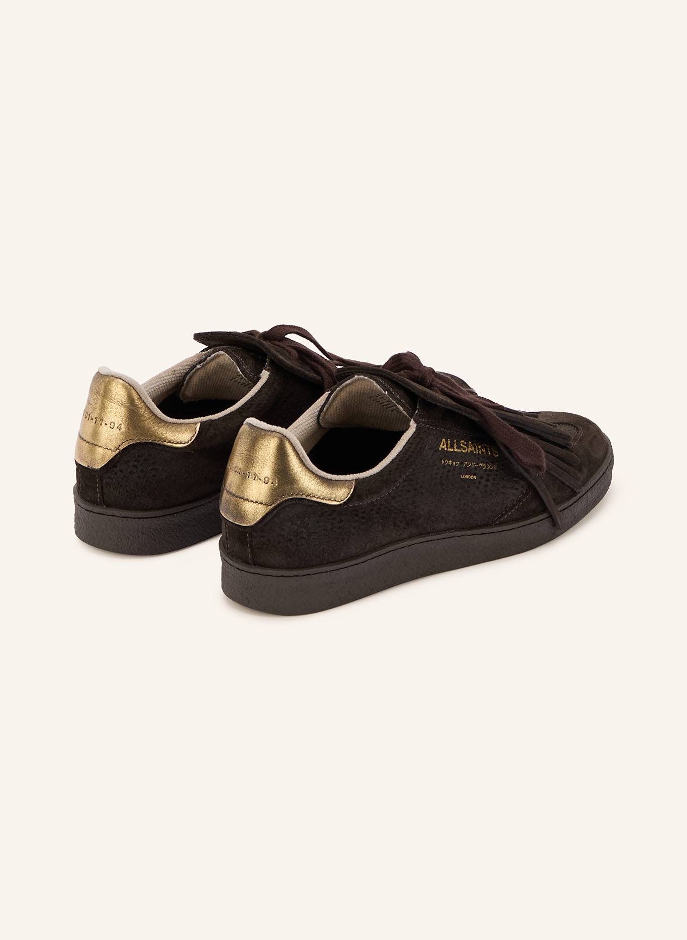 ALLSAINTS Sneaker THELMA FRINGE: DUNKELBRAUN