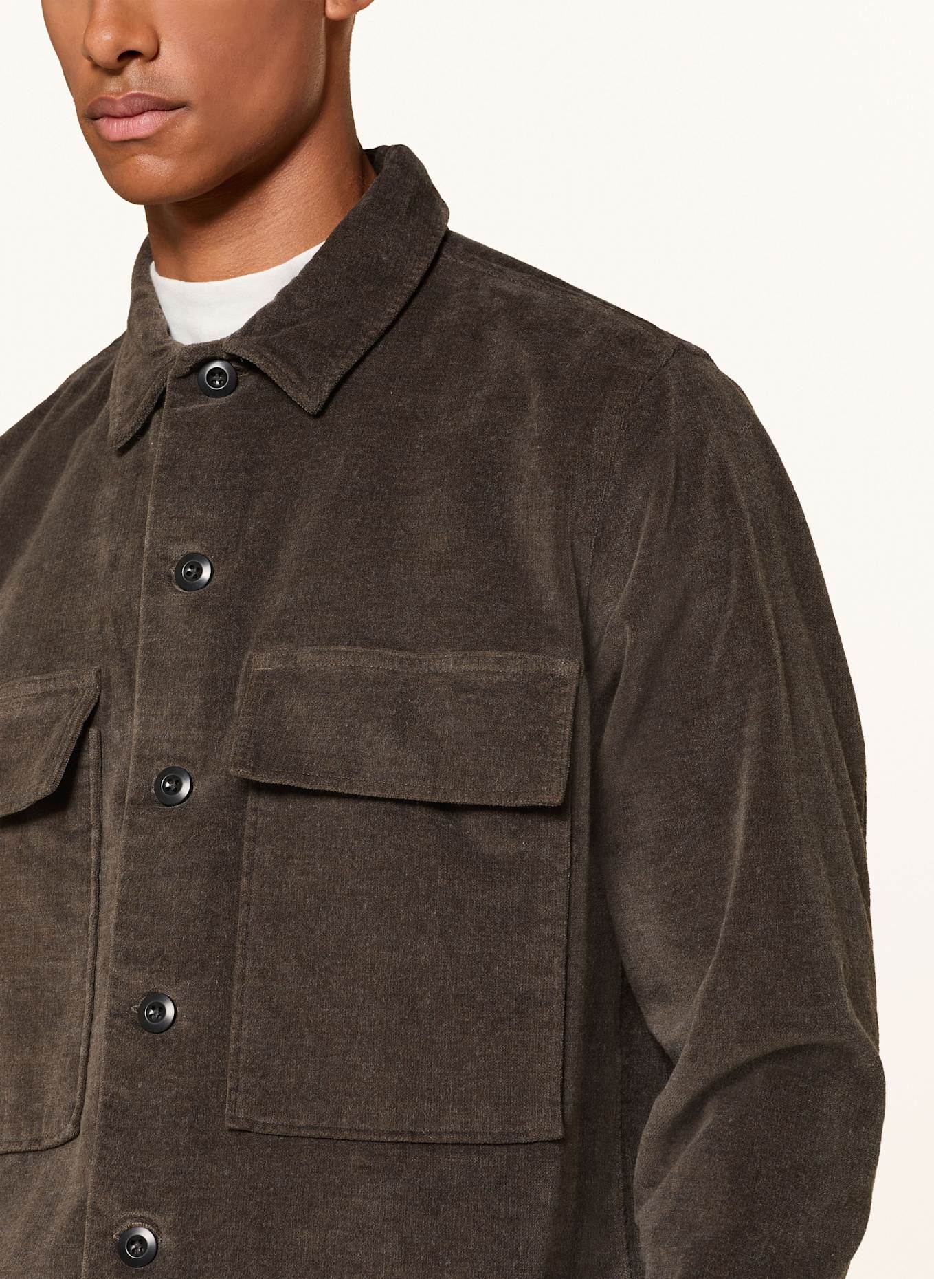 ALLSAINTS Overshirt HAWKER: BRAUN